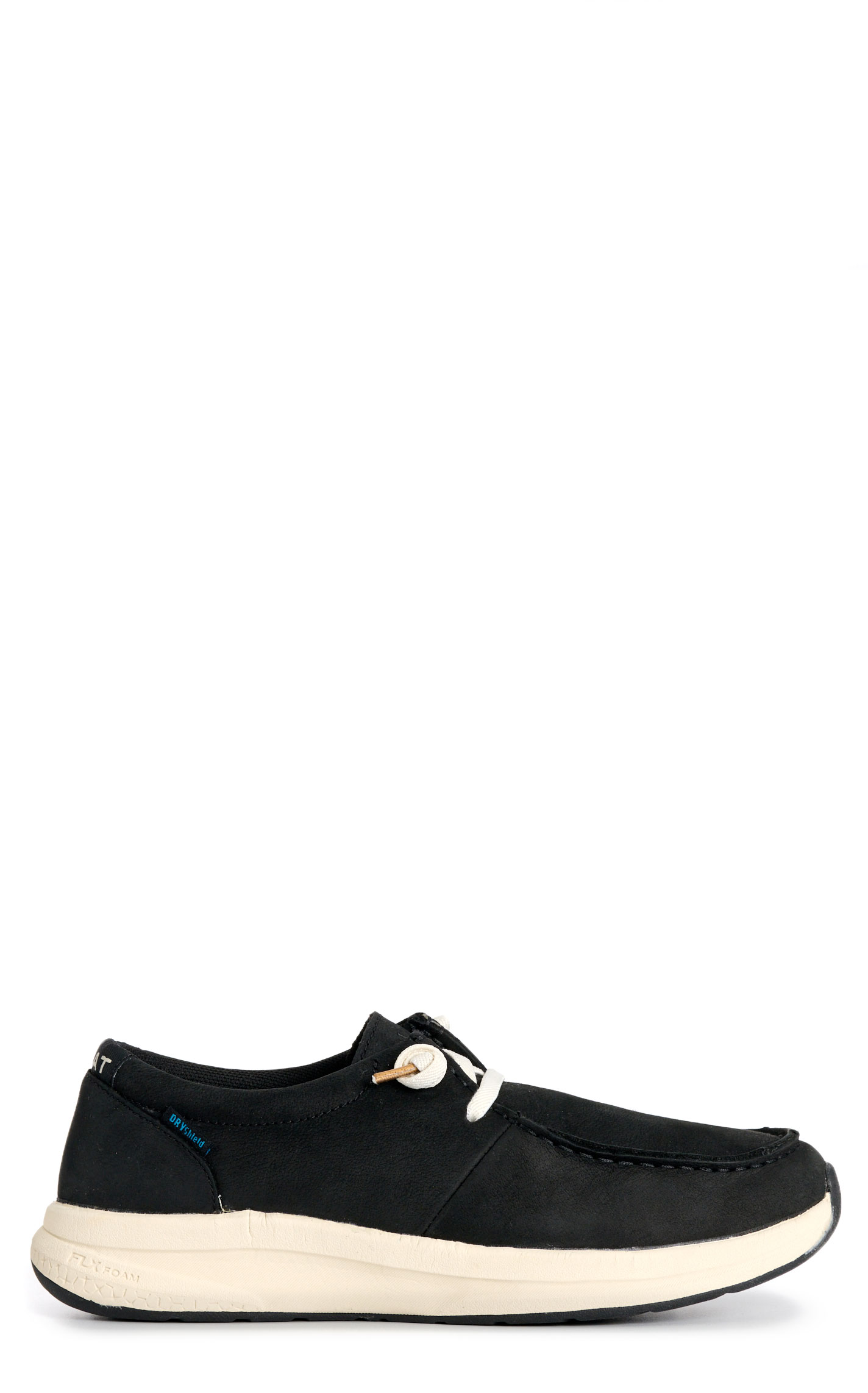 Ariat Women's Buckeye Satin Black Leather Waterproof Moc Toe Casual Shoe - Image 1