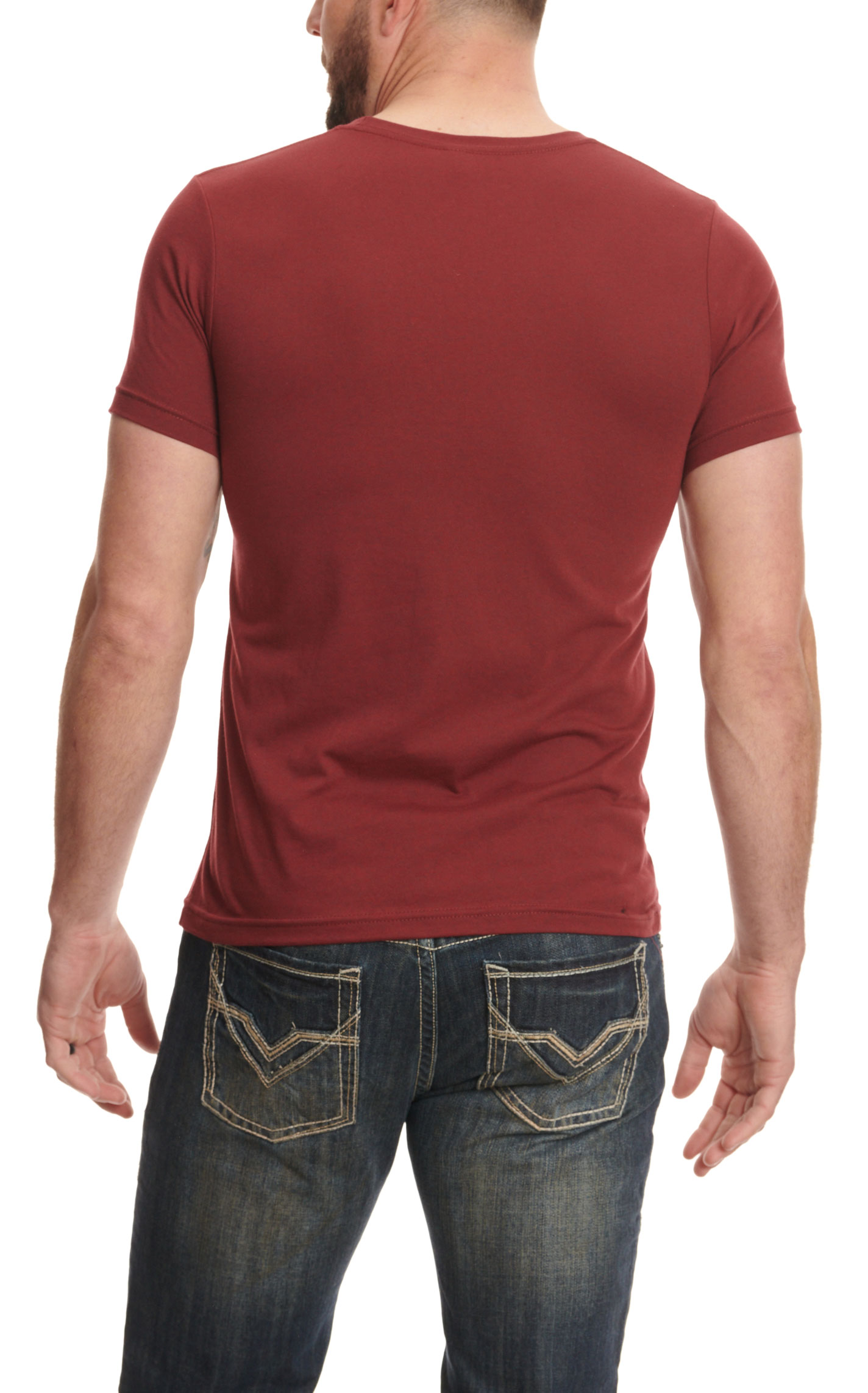 Whiskey Bent Hat Co. Men's Burgundy Whiskey's Fertilizer Logo Graphic T-Shirt - Image 1