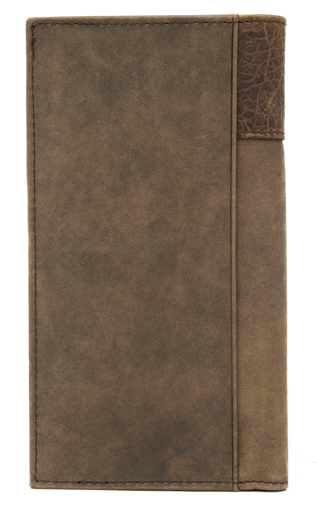 Ariat Distressed Brown Boot Stitch Leather Rodeo Wallet - Image 1
