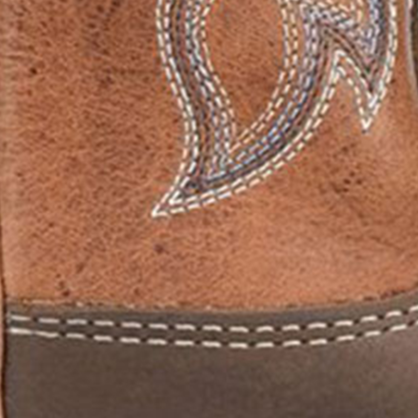 Double H Men’s Almond Barnyard Camel ICE Collection Leather Square Toe Cowboy Boots - Image 1