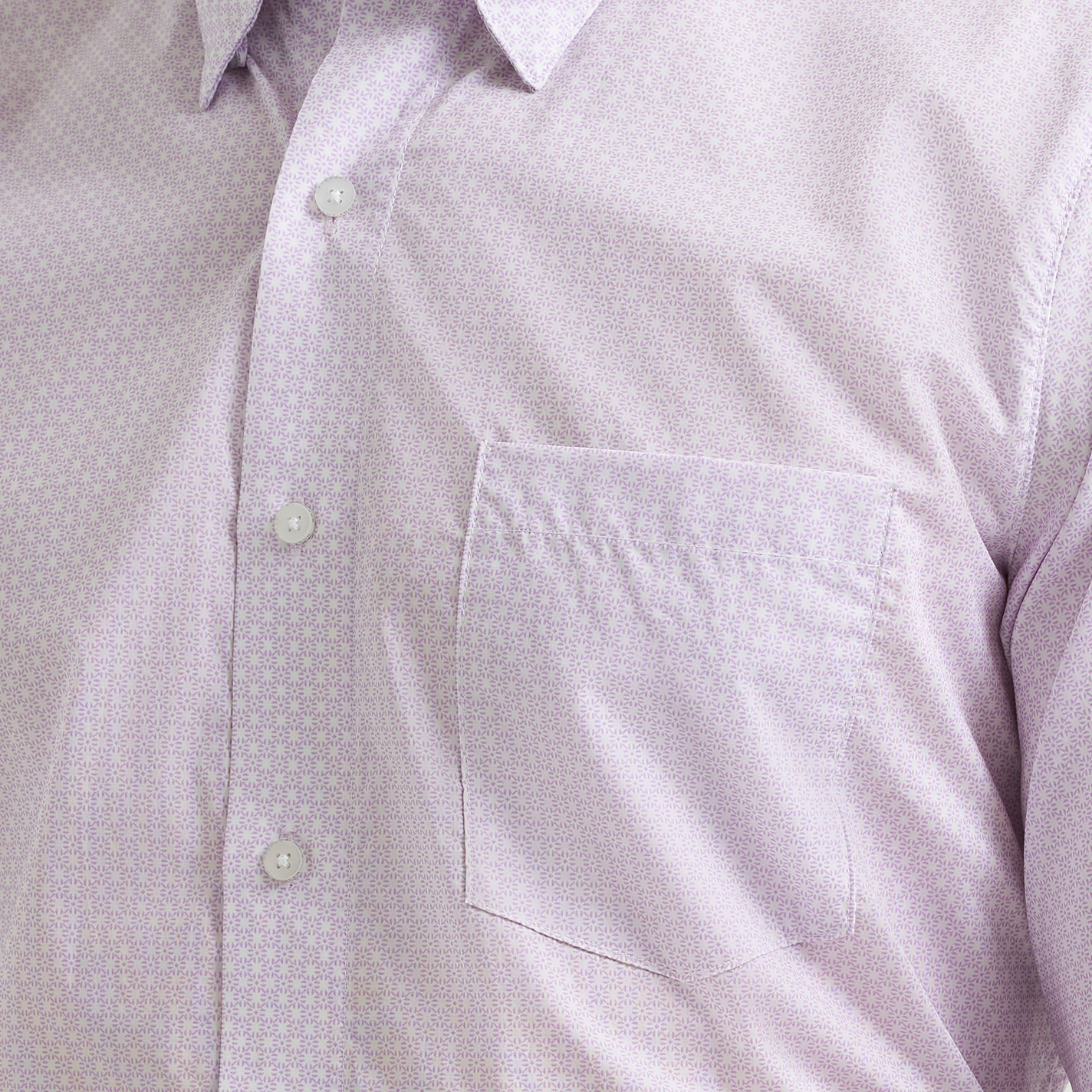 Wrangler Cody Johnson Men's Lilac Geo Print Western Shirt - Image 1