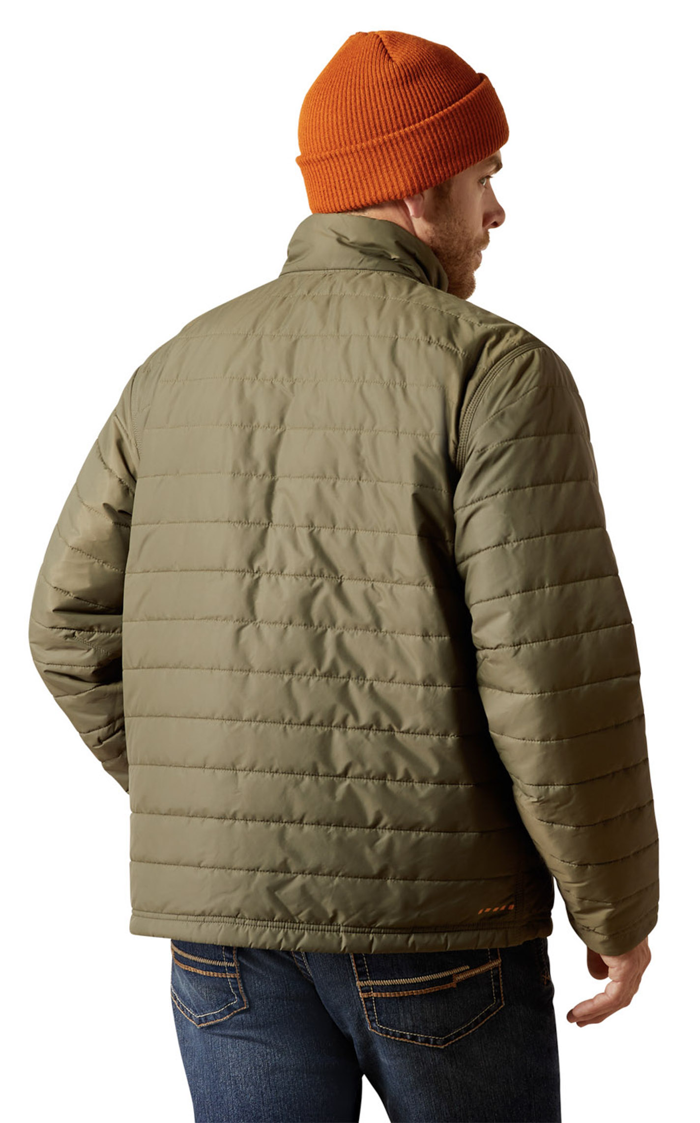 Ariat Rebar Men's Olive Ripstop Lightweight Insulated Jacket - Image 1