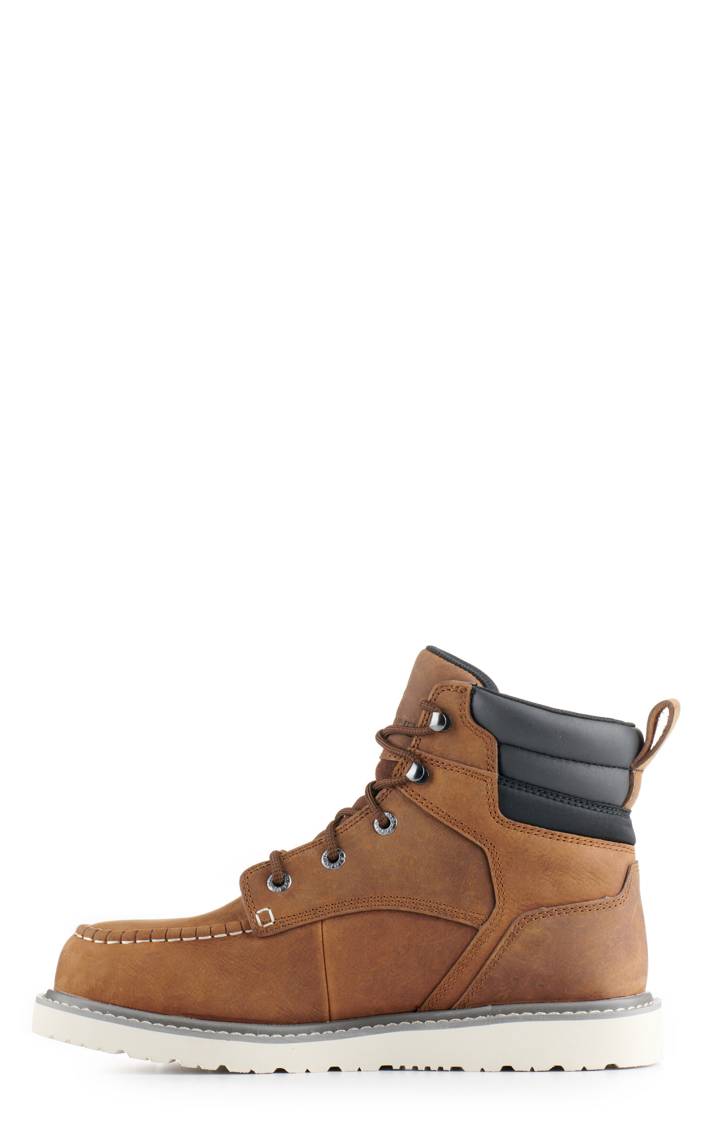 Wolverine Men's Tradesman Sudan Brown Waterproof Moc Toe Wedge Work Boots - Image 7