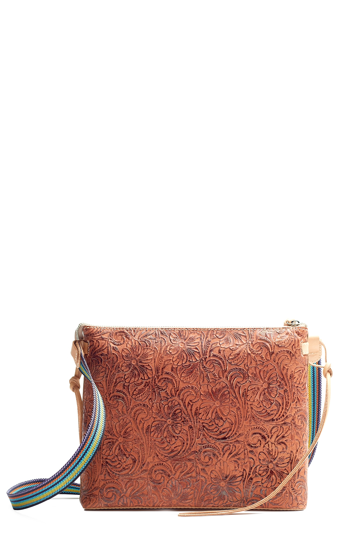 Consuela Sally Tooled Leather Downtown Crossbody Purse - Image 1