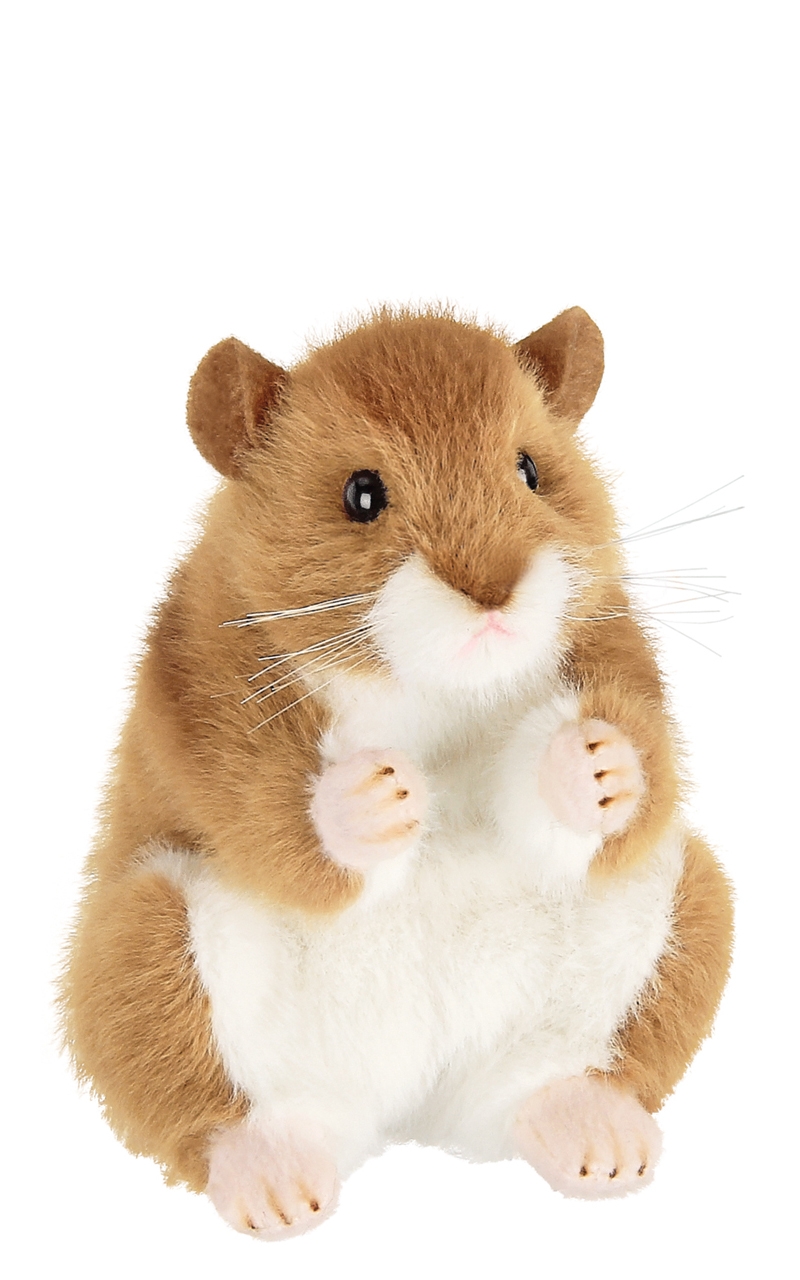Bearington Collection Pink Sized Pets Cheeks the Hamster Stuffed Animal - Image 1