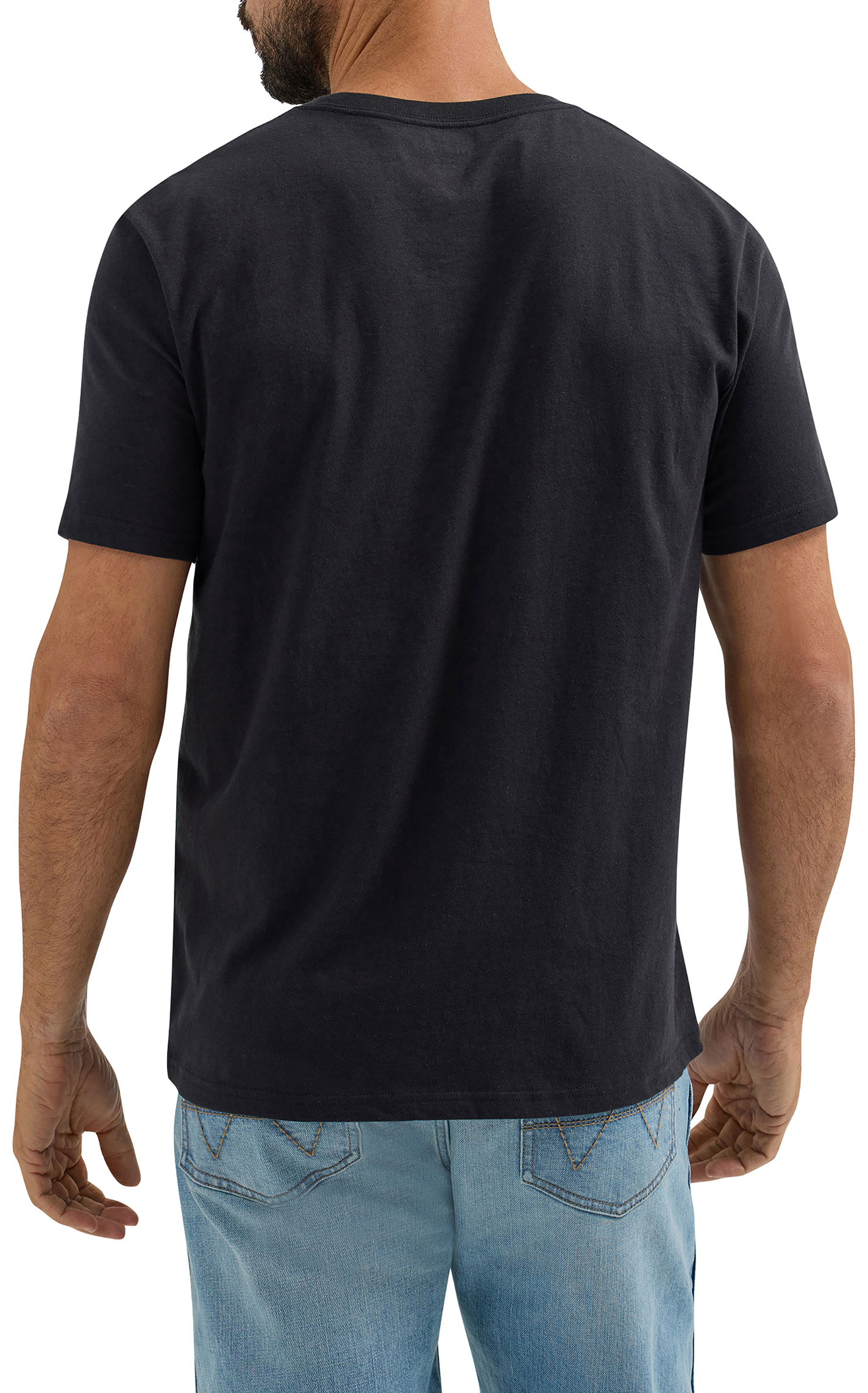 Wrangler Men’s Black Viva Los Vaqueros Graphic T-Shirt - Image 1