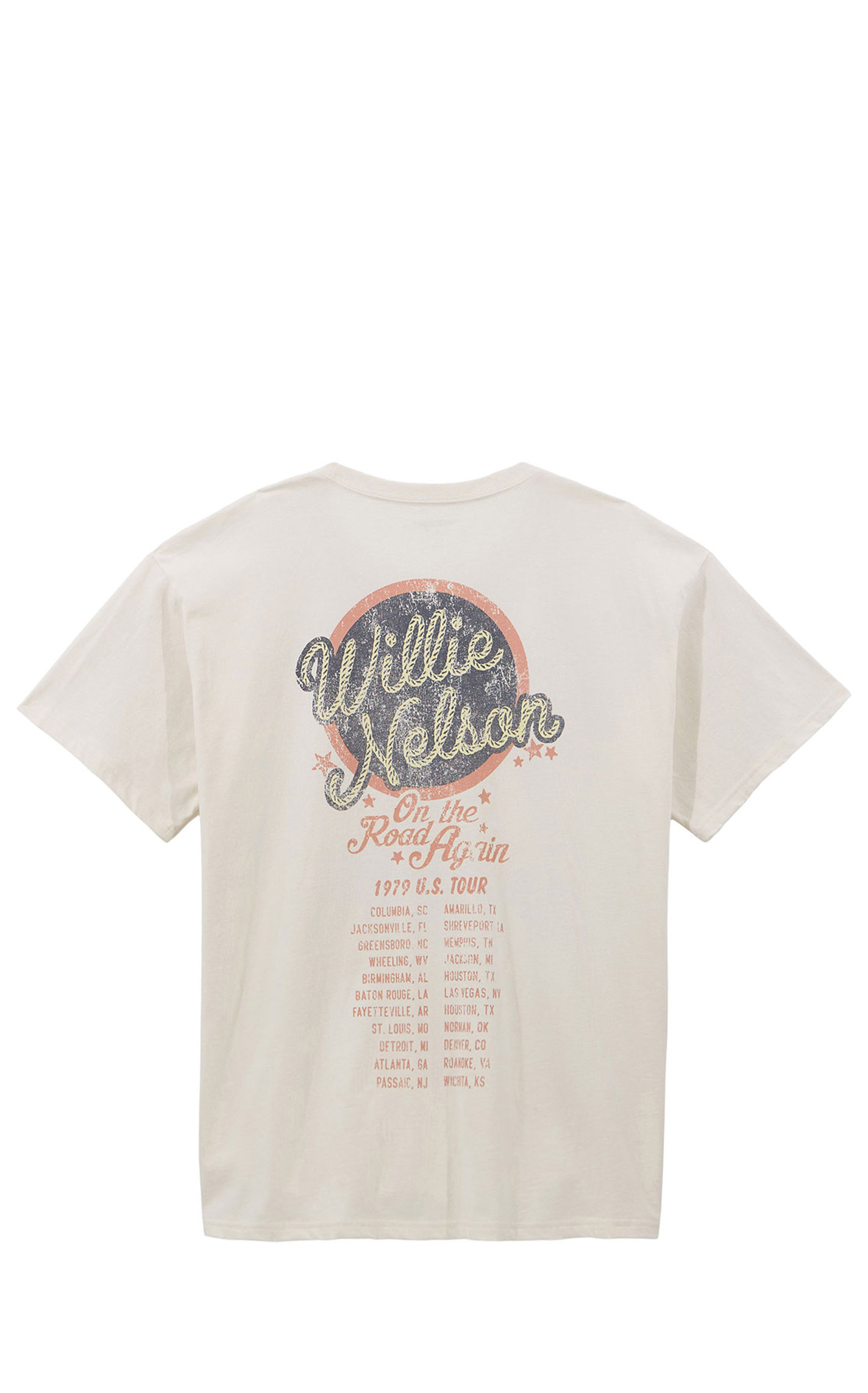 Wrangler Women's Cream Willie Nelson Graphic T-Shirt - Image 1