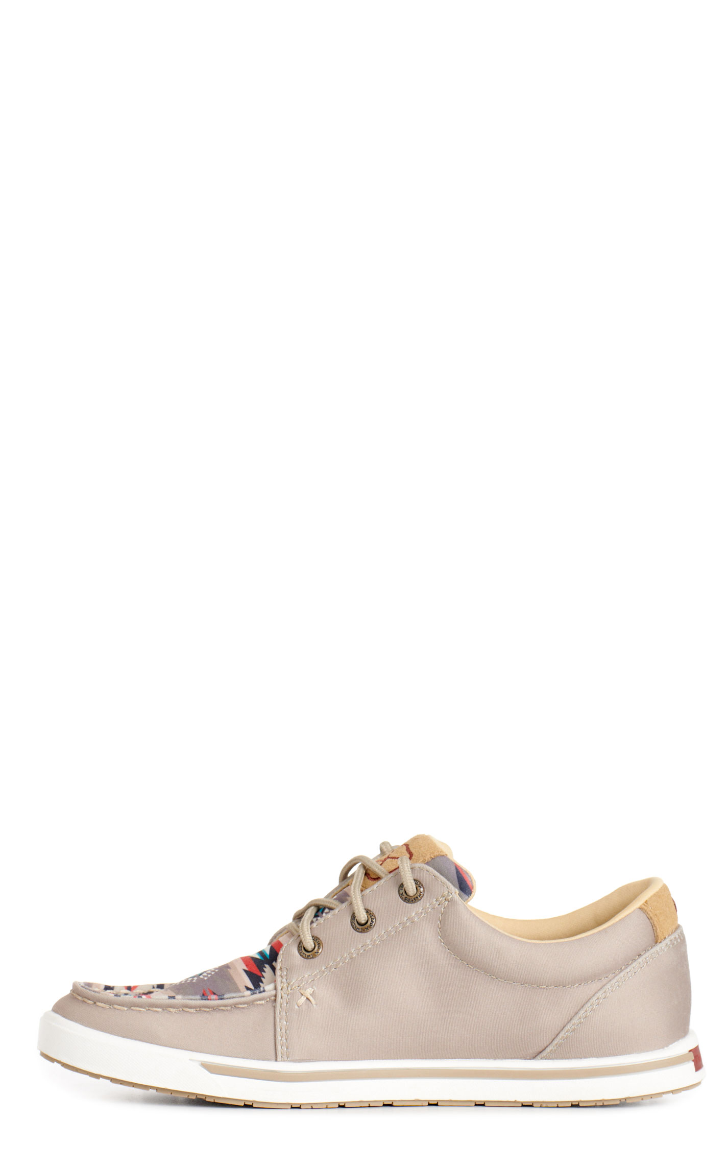 Twisted X Women's Kicks Silver Sage with Aztec Print Lace Up Casual Shoes - Image 1