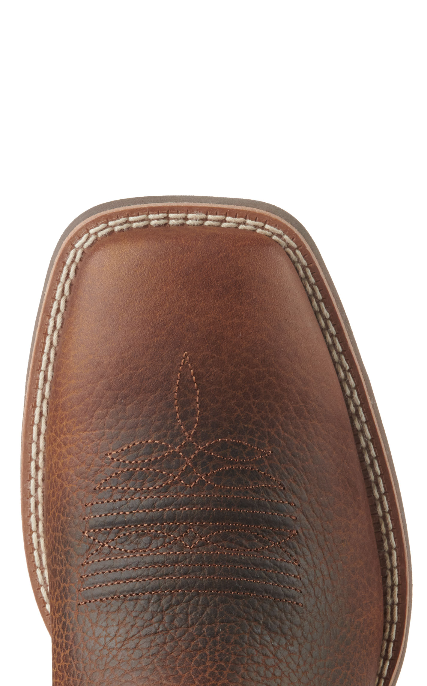 Ariat Men's Cowpuncher VentTEK Brown Oiled Rowdy Shock Shield Wide Square Toe Cowboy Boots - Image 1