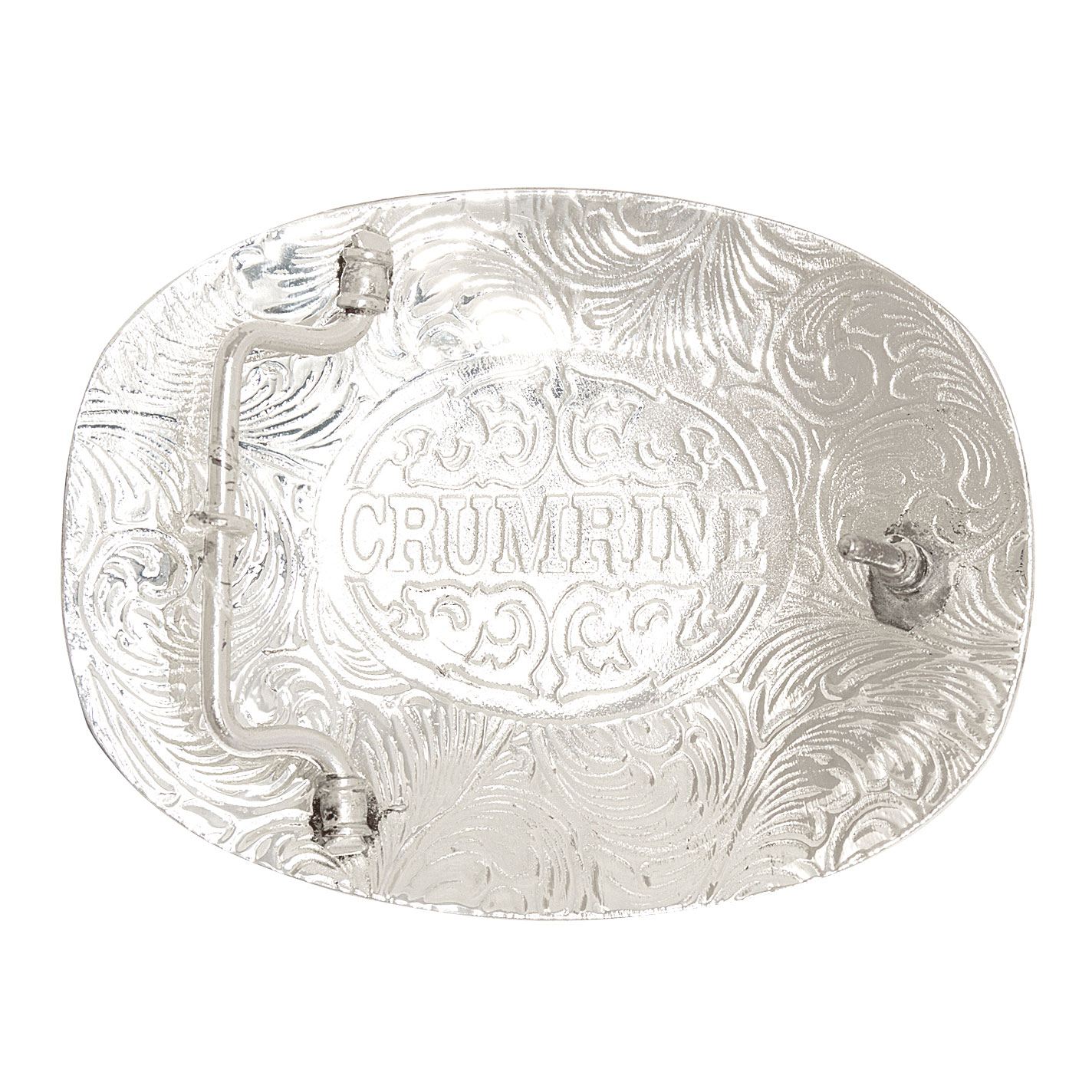 Crumrine Two-Tone Oval Initial J Western Belt Buckle - Image 2