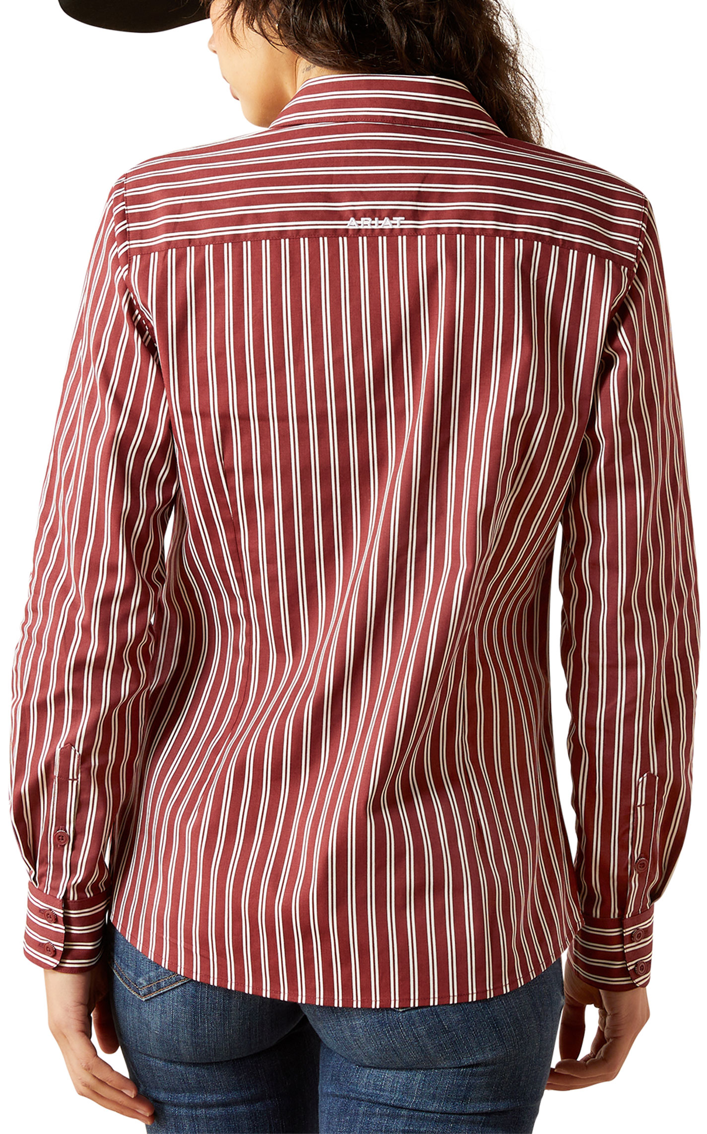 Ariat Women's Kirby Cabernet Stripe Western Shirt - Image 1