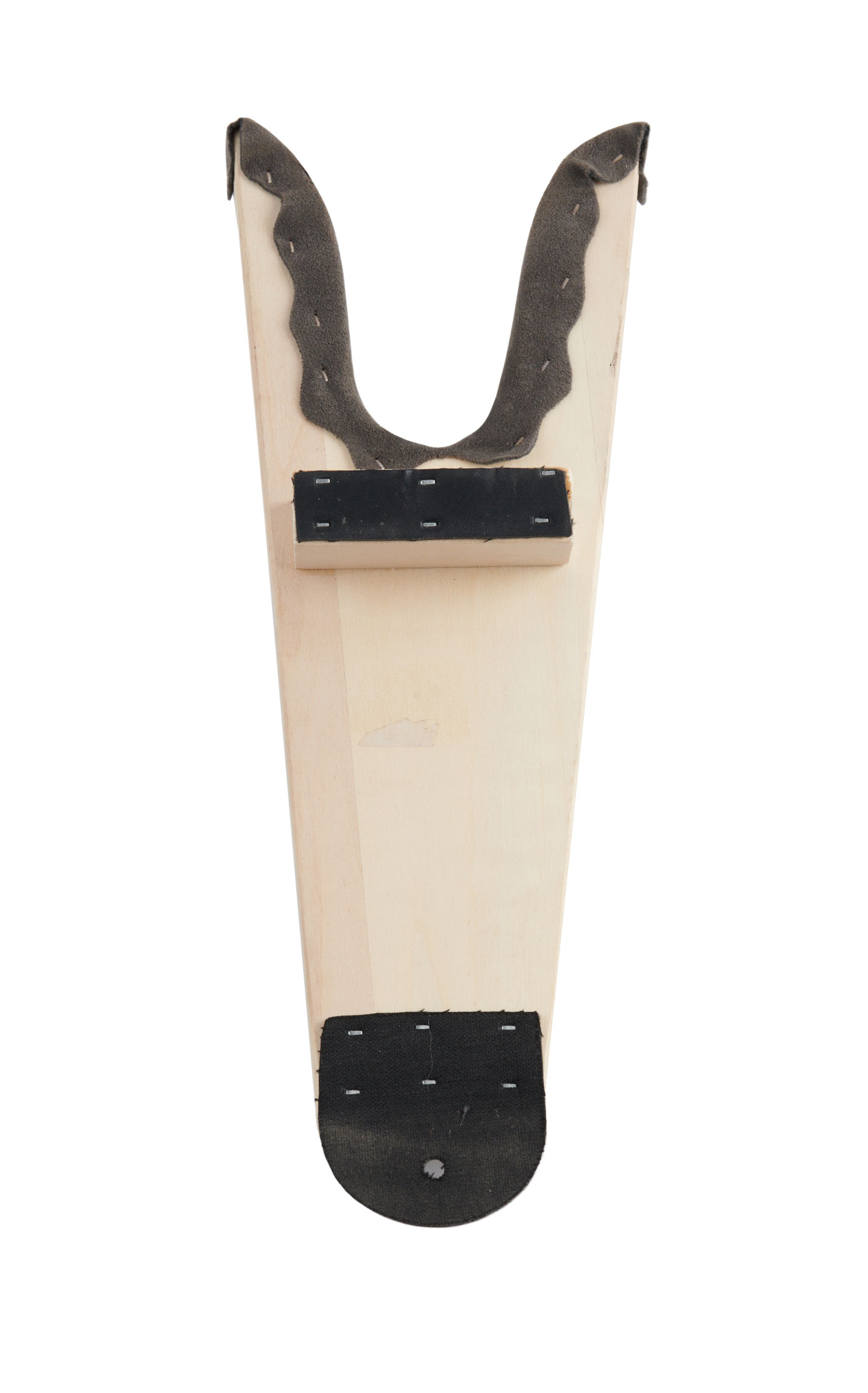 M&F Natural Wood with Floral Embossed Boot Jack - Image 1