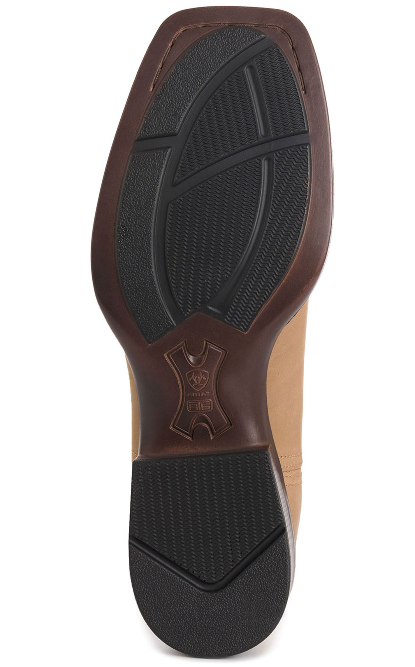 Ariat Men's Booker Ultra Rough Almond Brown Bantamweight Wide Square Toe Chelsea Boots - Image 1