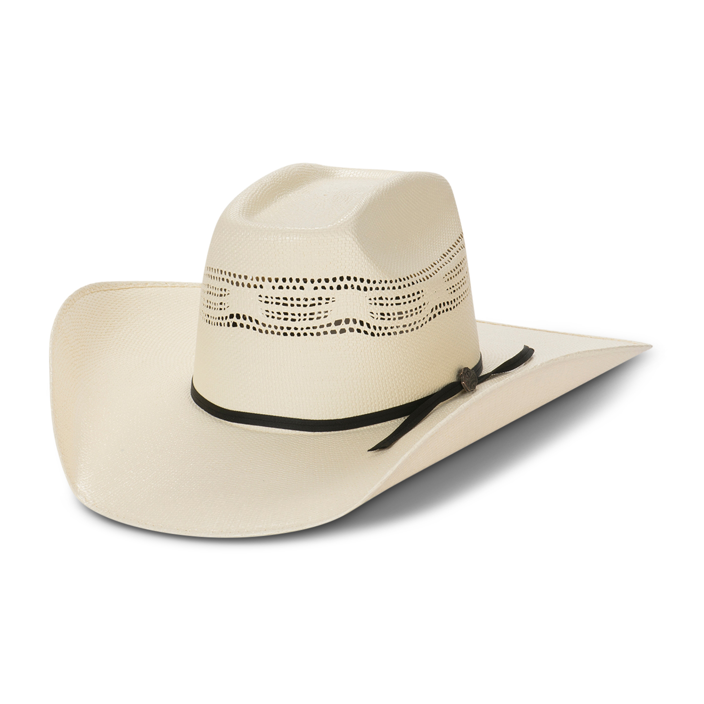 Cavender's Ranch Collection Ivory Bangora Vented Straw Cowboy Hat - Image 1