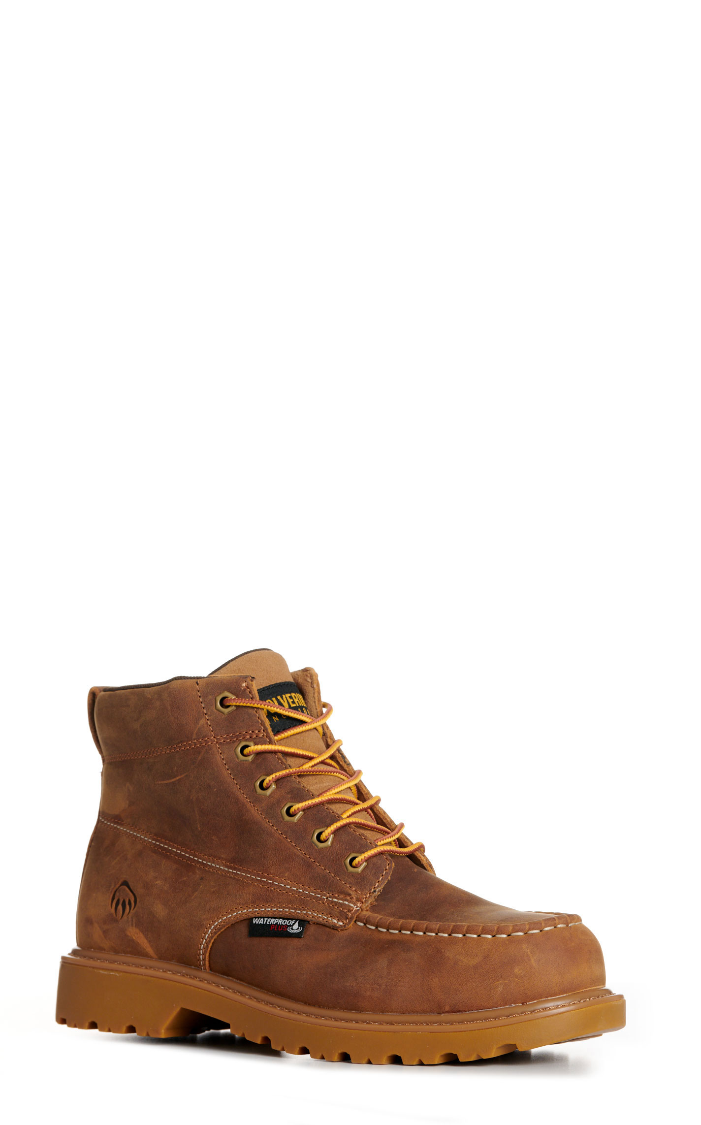 Wolverine Men's Floorhand Tan Moc Steel Toe Work Boots - Image 3