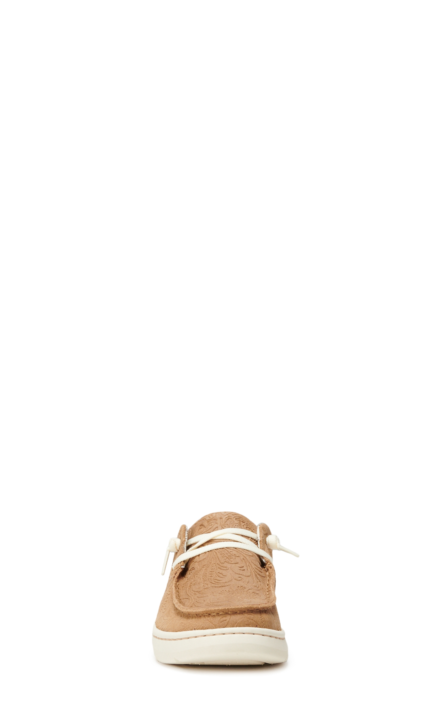 Ariat Women's Hilo Tan Floral Embossed Lace Up Casual Shoe - Image 1