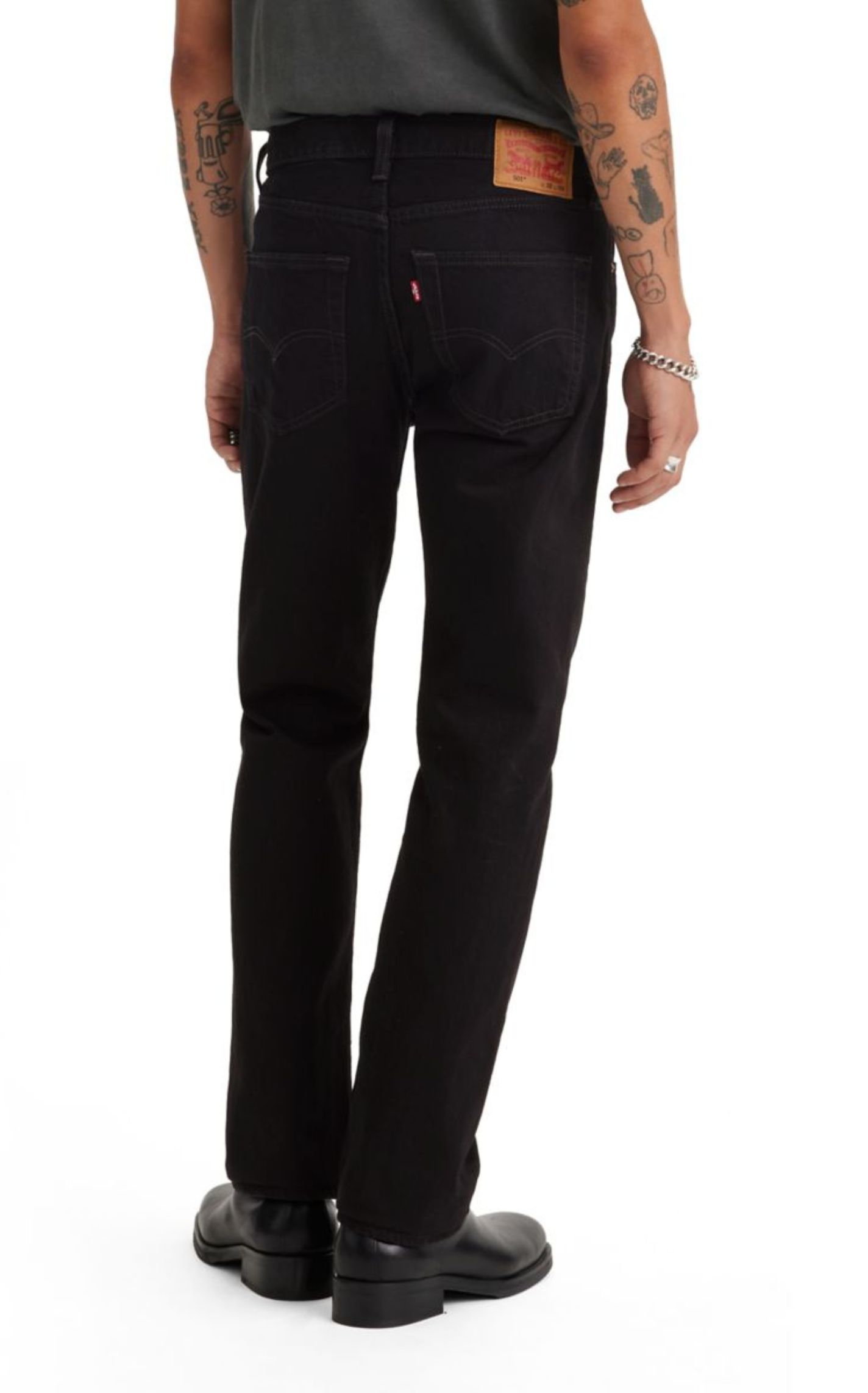 Levi's Men's 501 Original Fit Black Jeans - Image 2