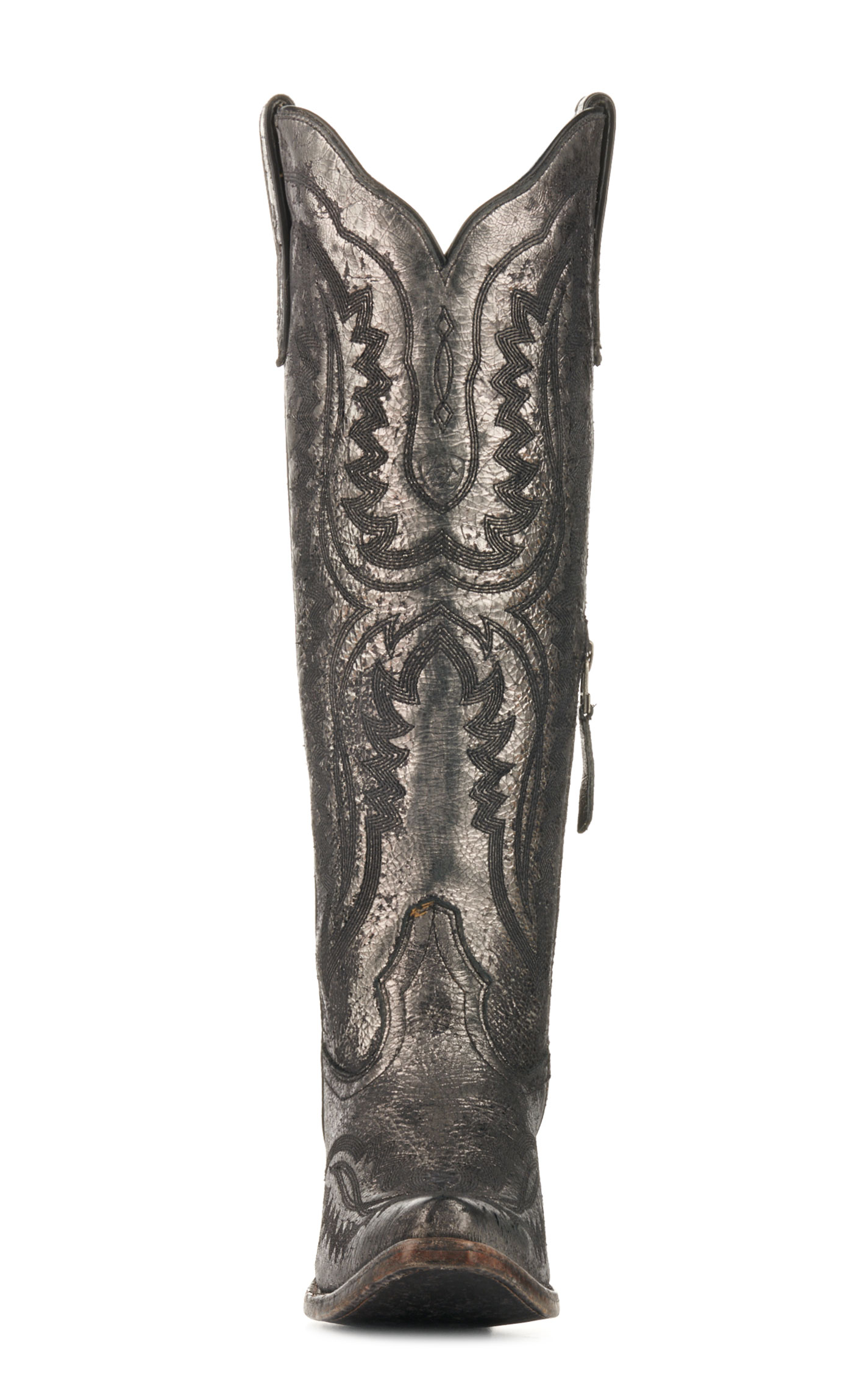 Ariat Women's Casanova Metallic Charcoal Snip Toe Tall Cowboy Boots - Image 1