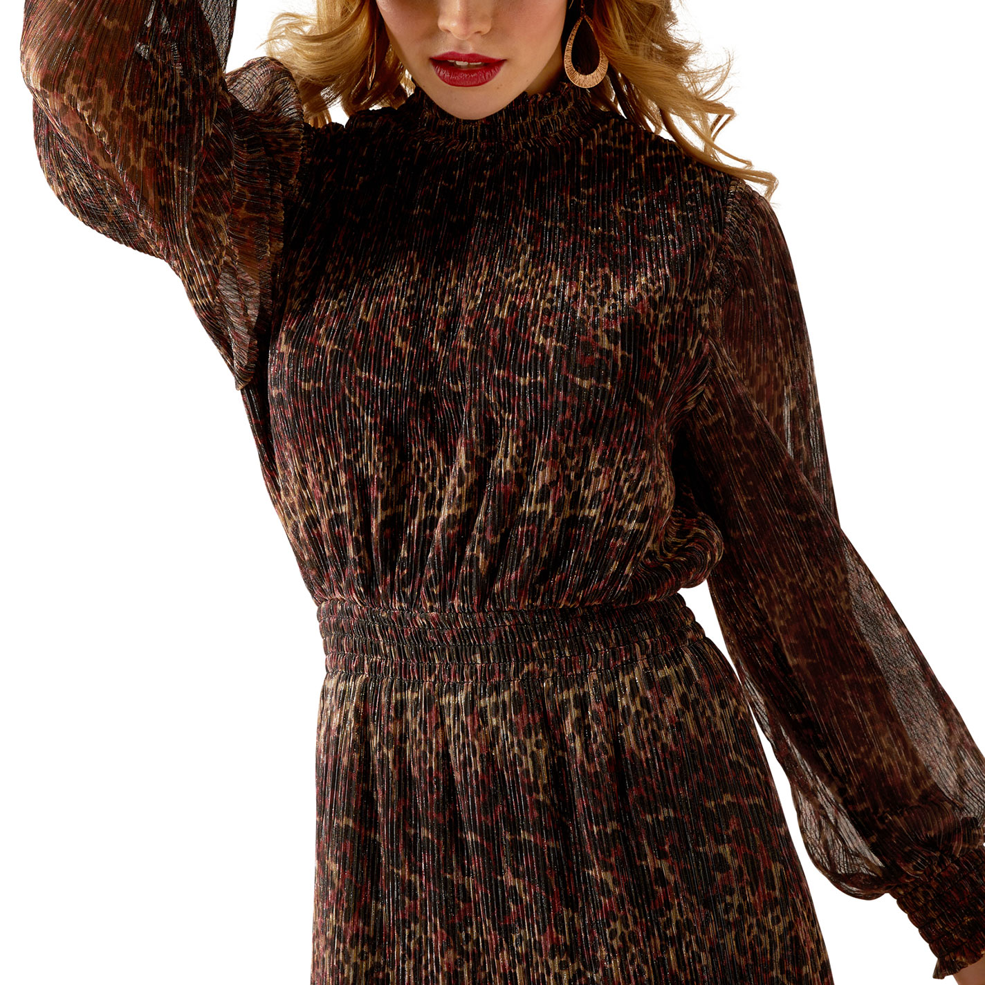 Ariat Women's Cranberry Leopard Print & Sparkle Dress - Image 1