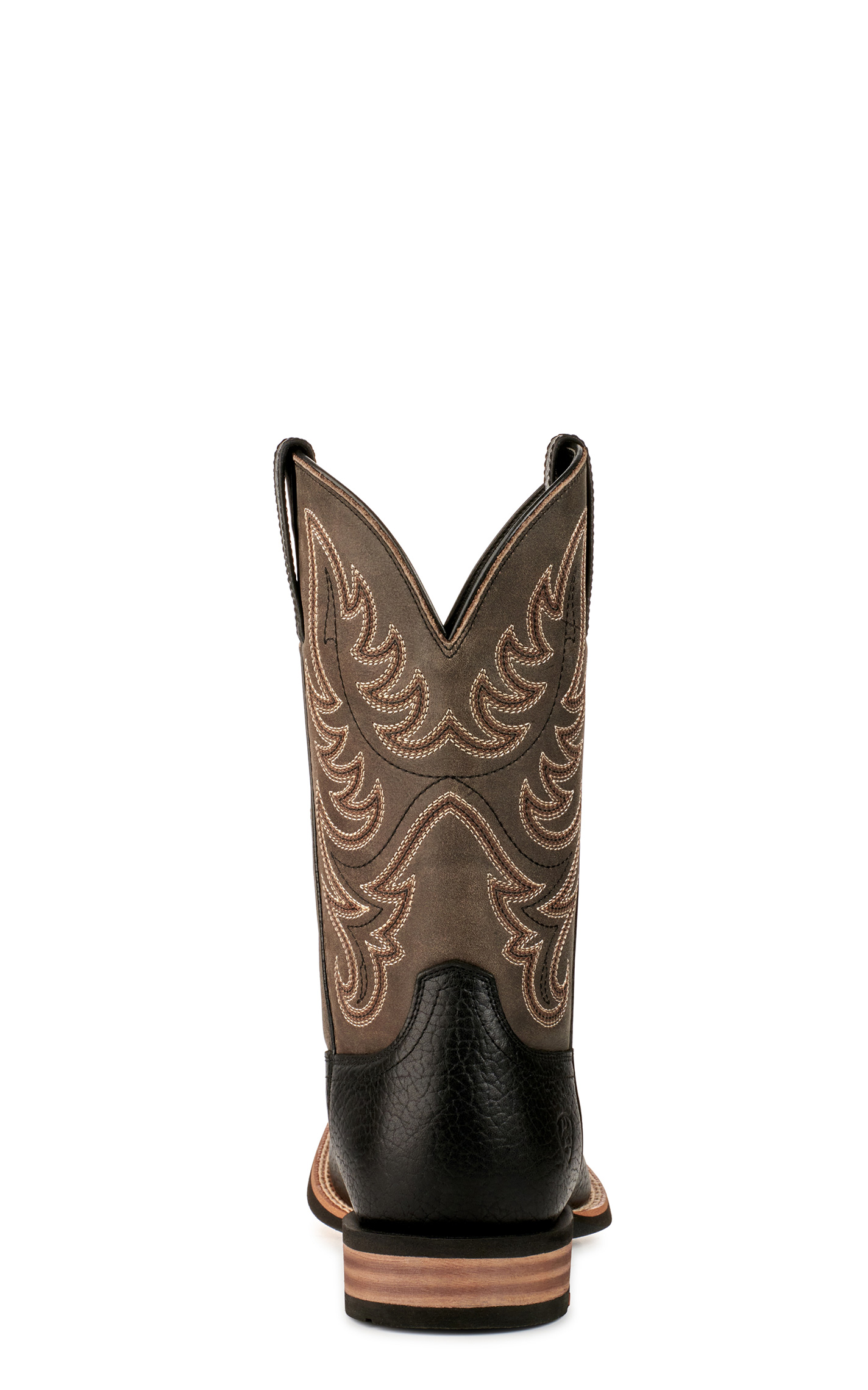 Ariat Men's Everlite Countdown Black & Slate Gray Wide Square Toe Cowboy Boots - Image 1