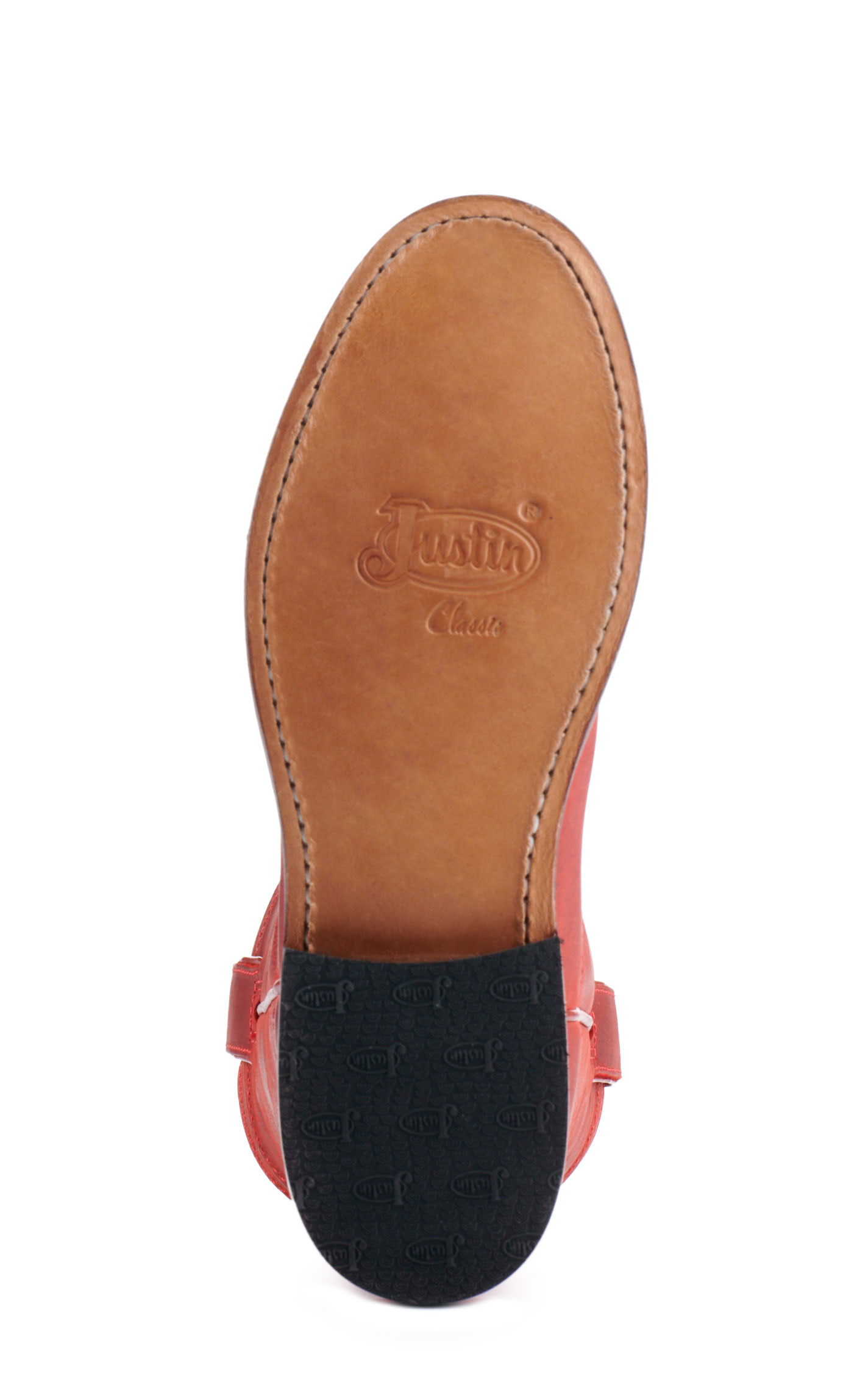 Justin Women's Holland Red Round Toe Roper Cowboy Boots - Image 1