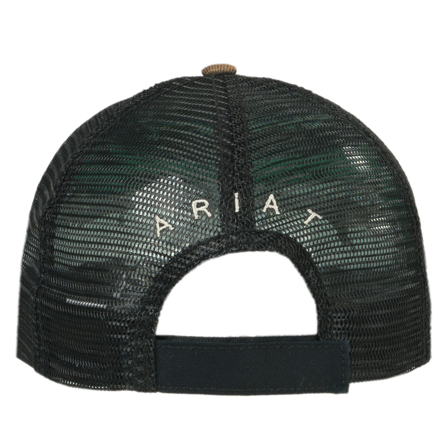 Ariat Distressed Oilskin Brown Patch Logo Cap - Image 1