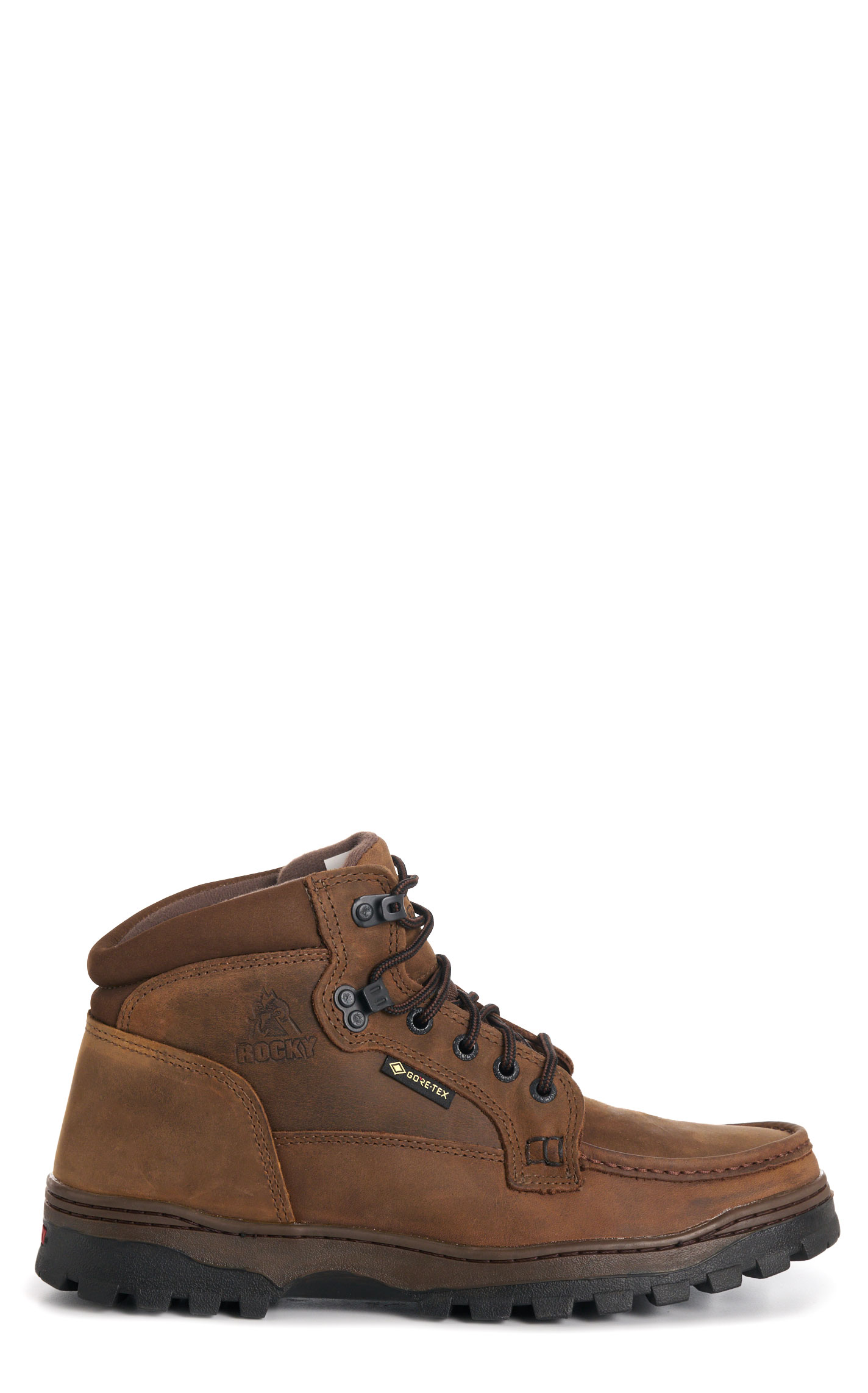 Rocky Men's Outback Gore-Tex Brown Moc Toe Lace Up Hiker Boot - Image 1