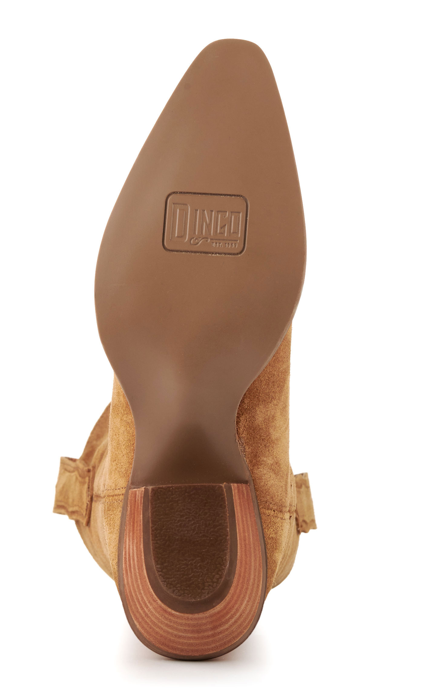 Dingo Women's Out West Camel Roughout Snip Toe Cowboy Boots - Image 1