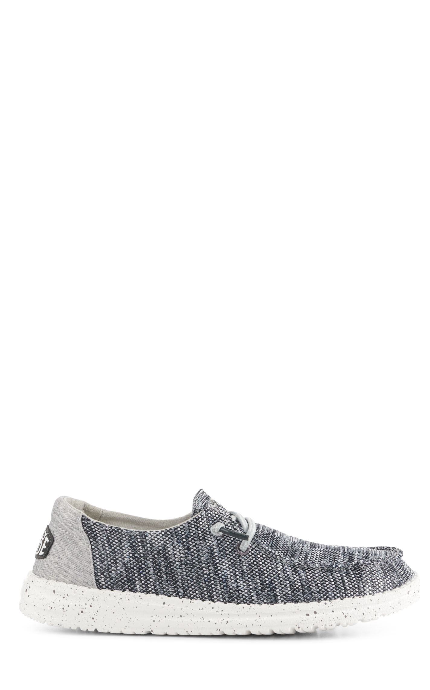 Hey Dude Women’s Wendy Sox Dark Gray Moc Toe Lace Up Casual Shoes - Image 1