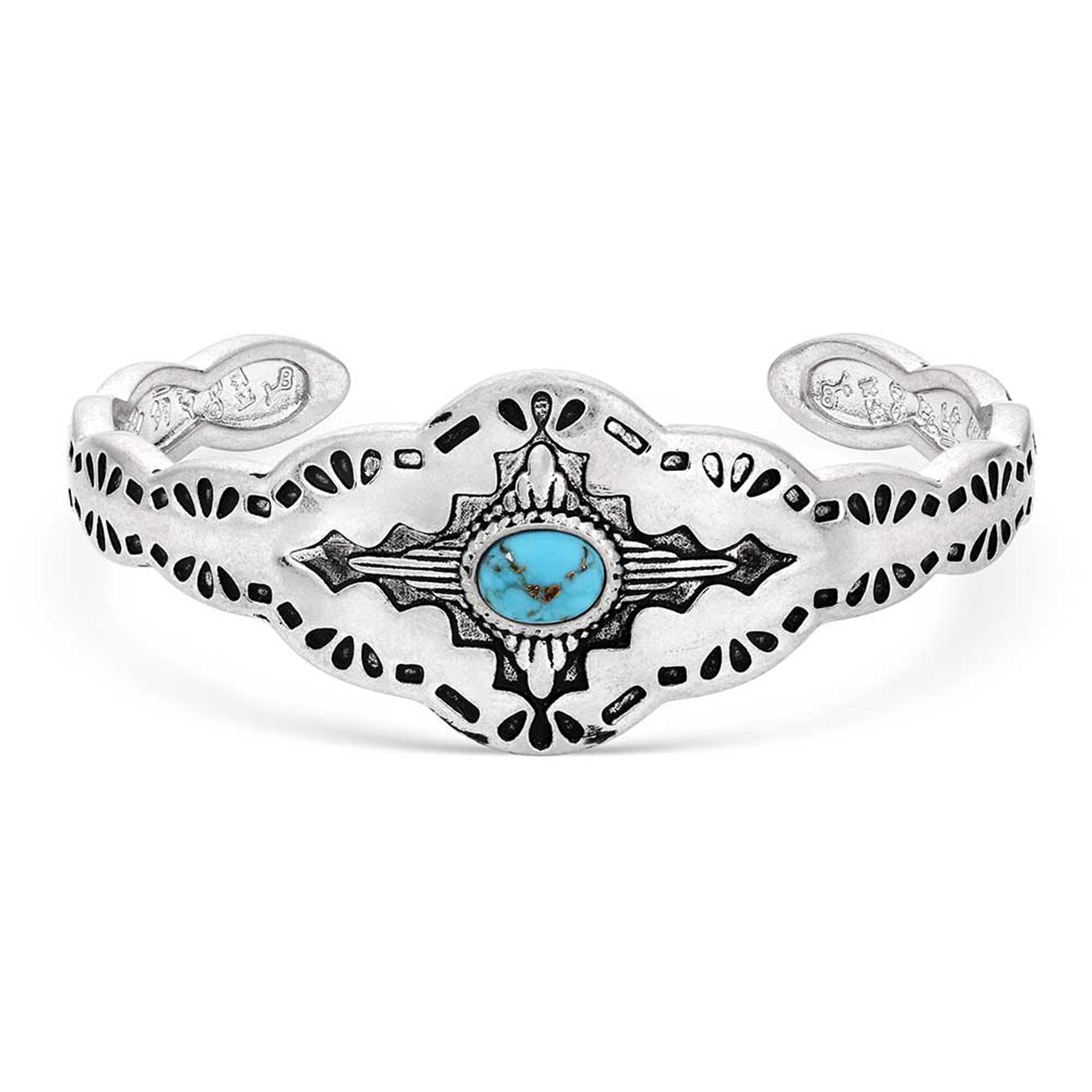 Montana Silversmiths Silver Montana Skies Turquoise Cuff Bracelet - Image 3