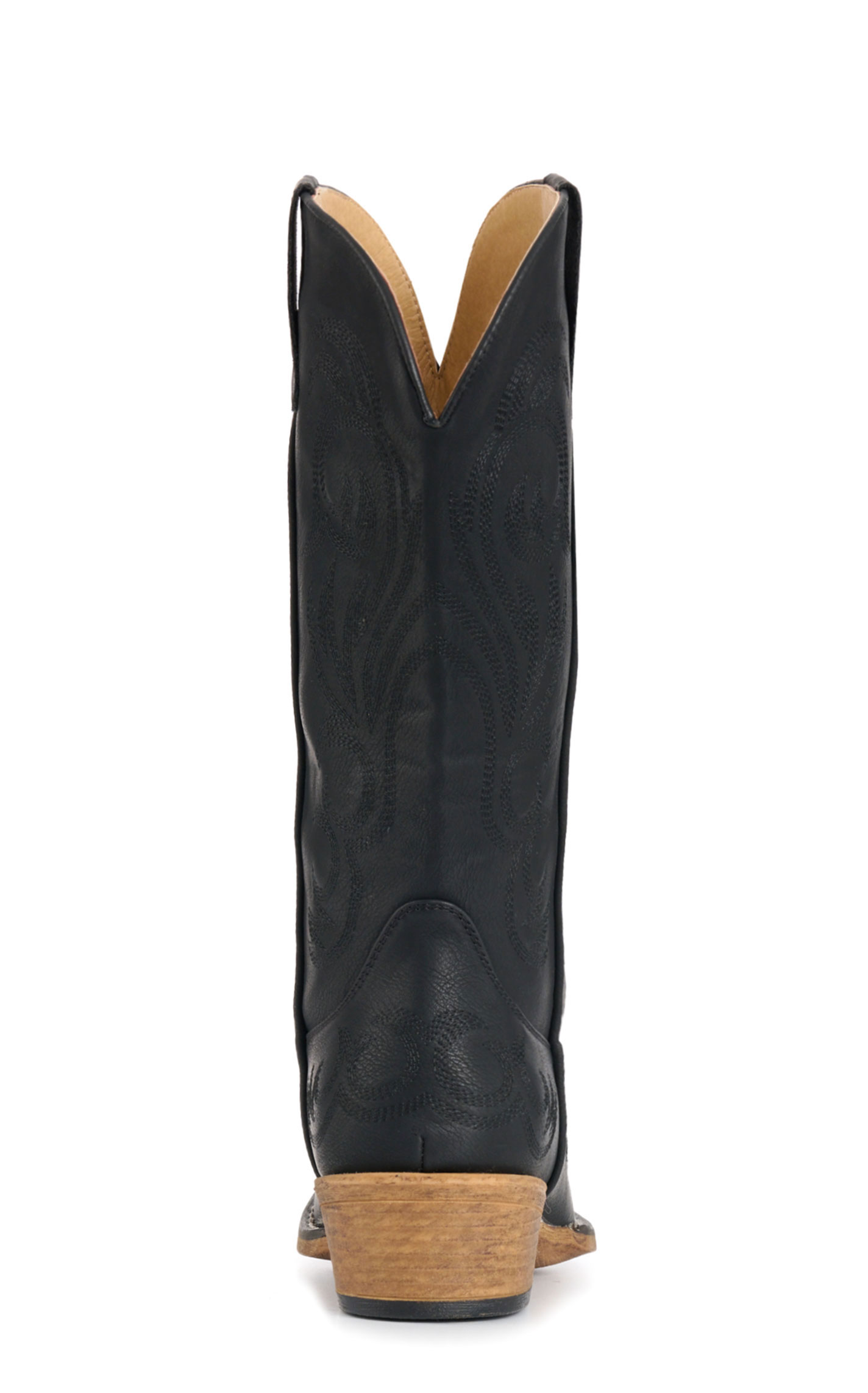 Roper Women's Riley Black with Black Embroidery Snip Toe Cowboy Boots - Image 1