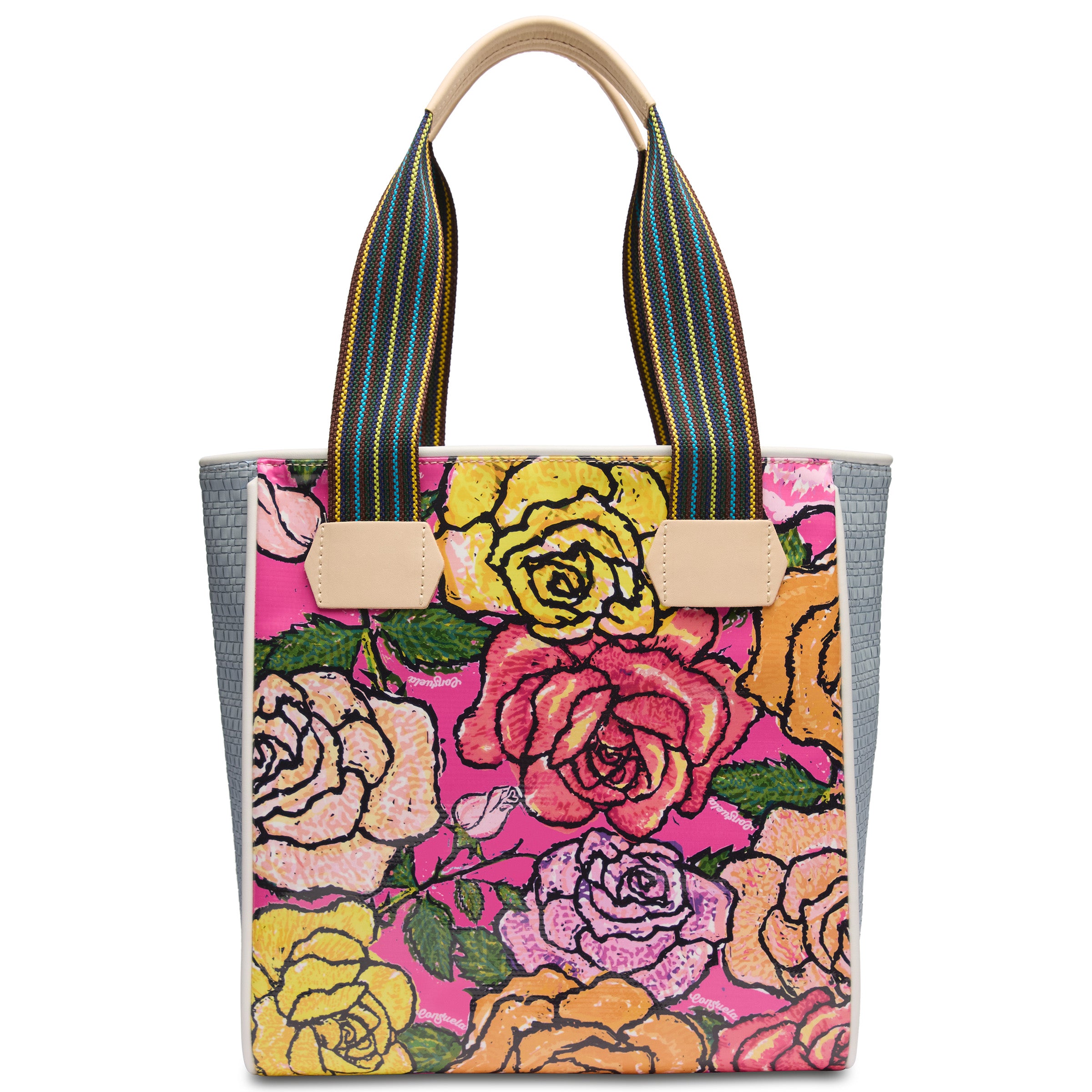 Consuela Lily Hot Pink & Roses Classic Tote Bag - Image 1