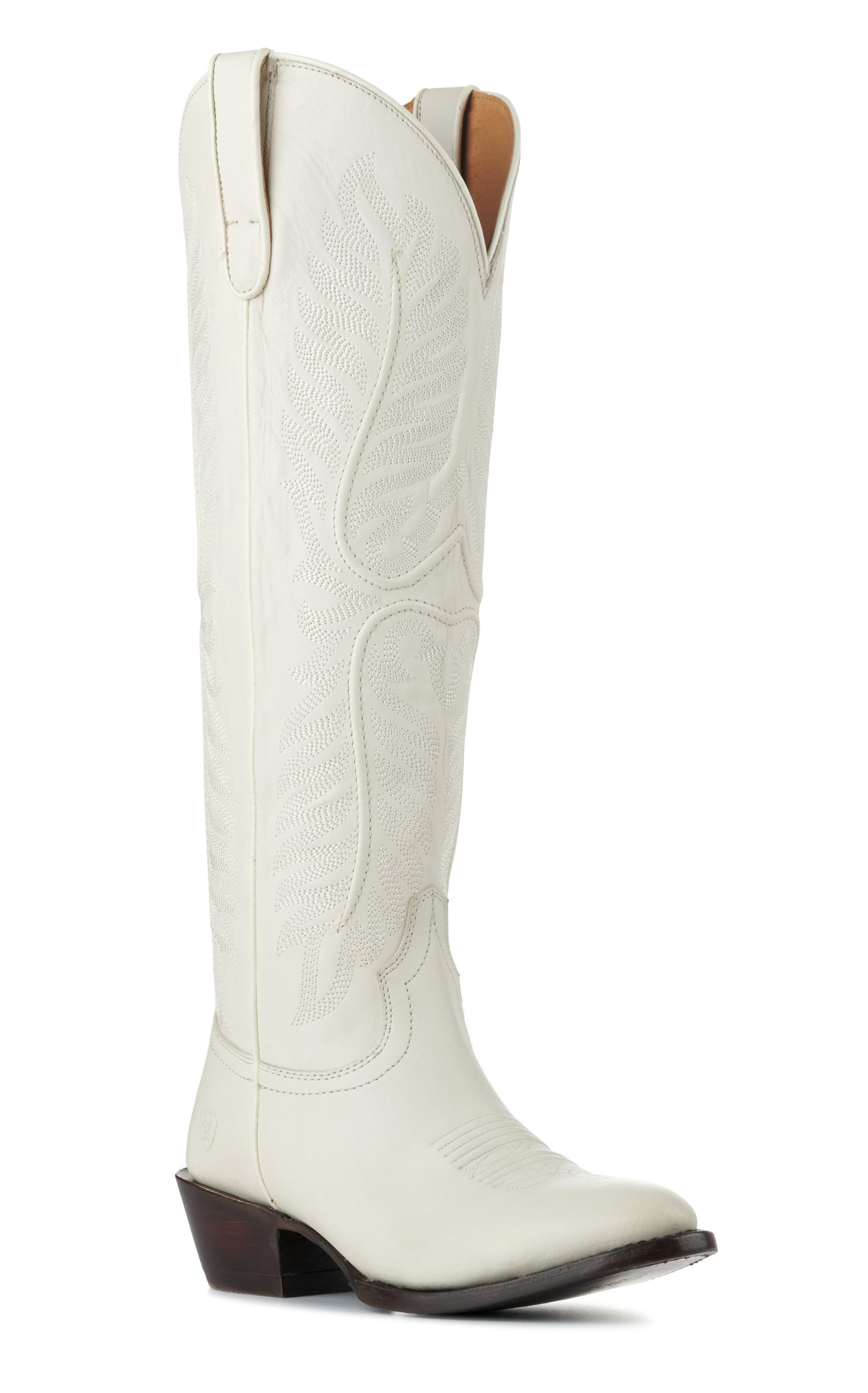 Ariat Women's Belle Off White StretchFit Round Toe Tall Cowboy Boots - Image 1