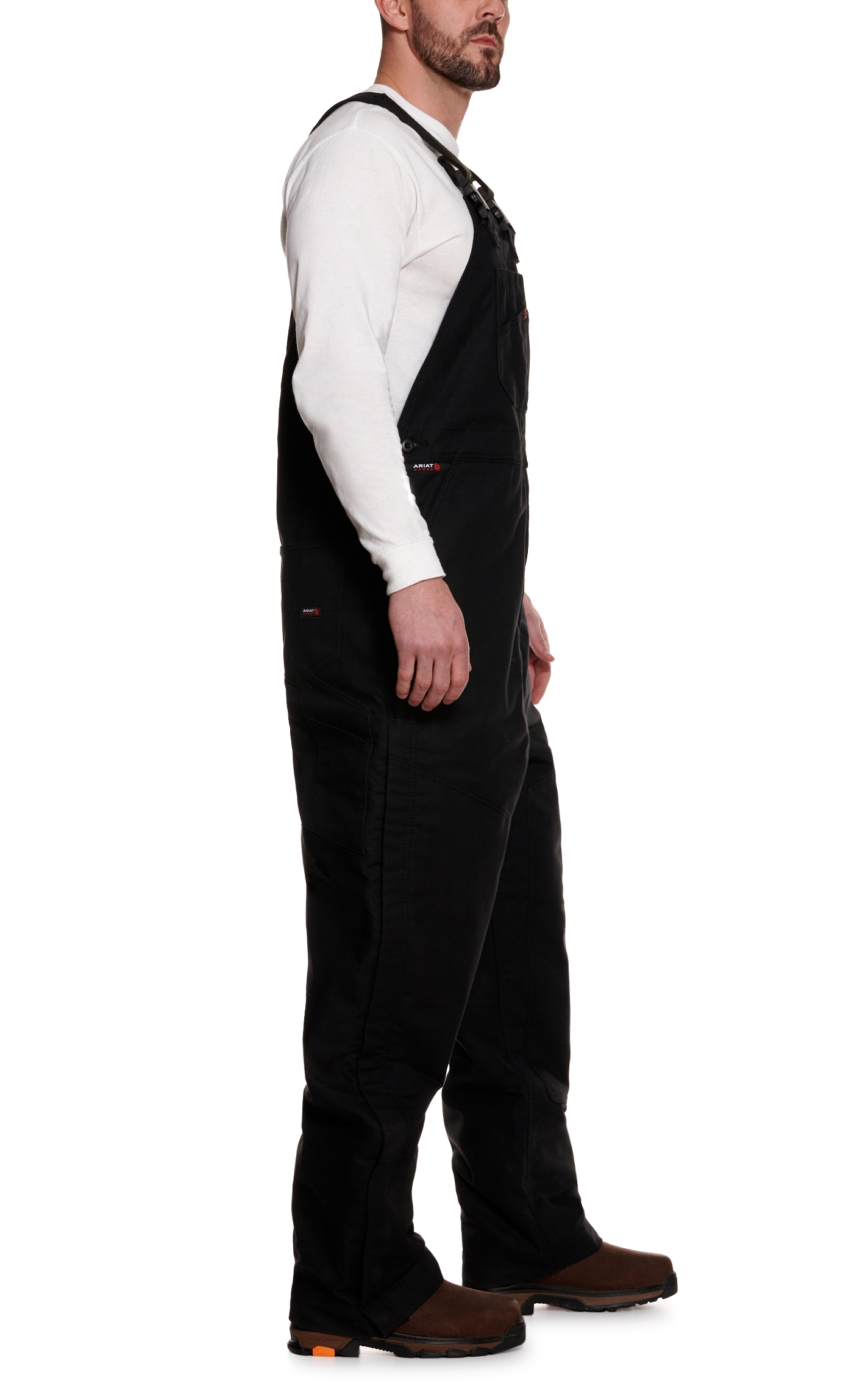 Ariat Men's Black Fire Resistant Bib Overall - Image 1