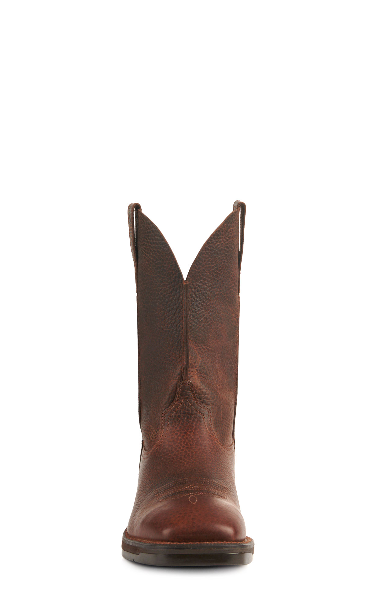 Ariat Men's Ridgeback Rambler Oiled Brown Wide Square Toe Cowboy Boots - Image 1