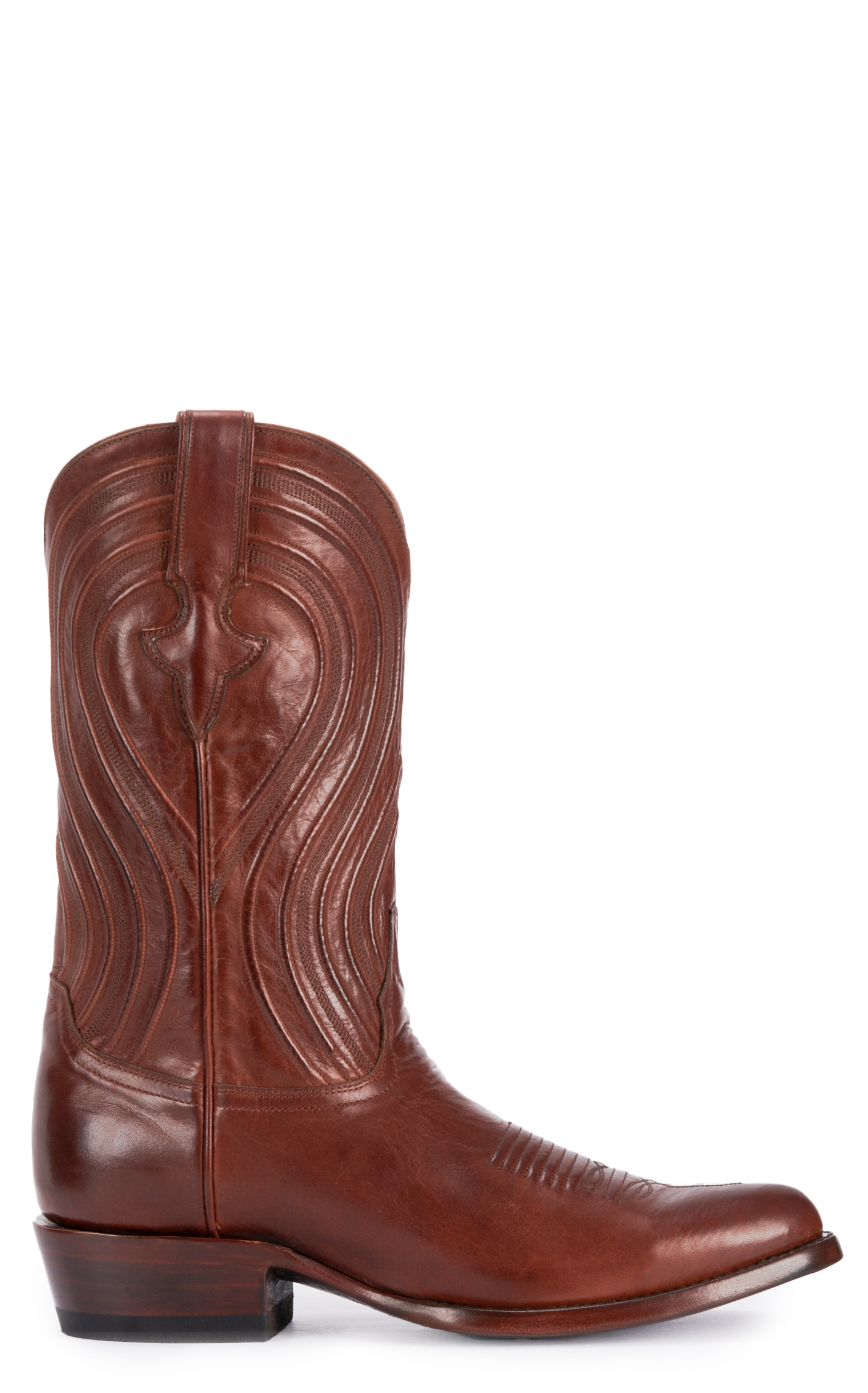 JRC & Sons Men's Colton Ranch Hand Leather Round Toe Cowboy Boot in Tan - Image 1