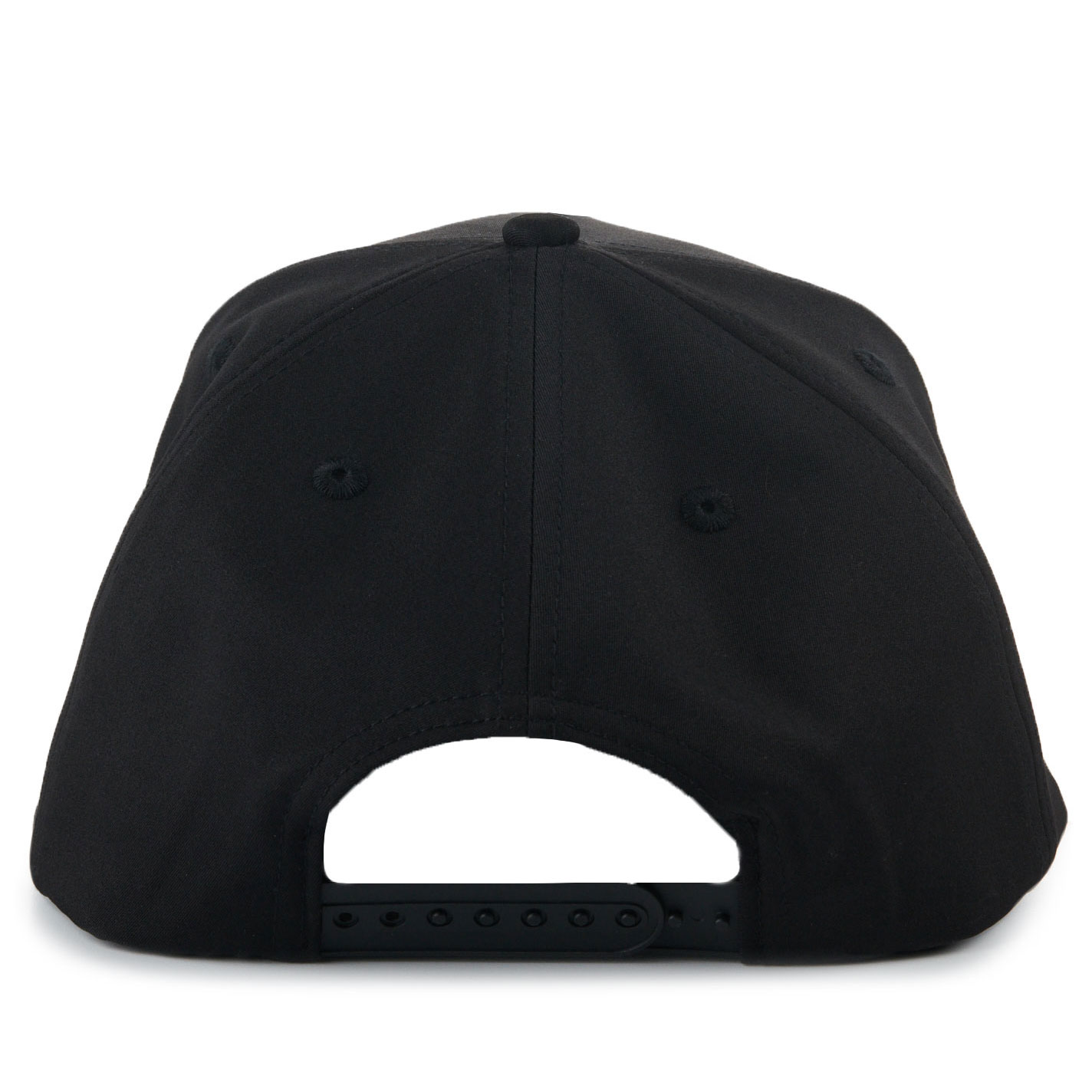 Amarillo Hat Co. Dark Fader Black with White Stitched Logo Rope Accent Snapback Cap - Image 1
