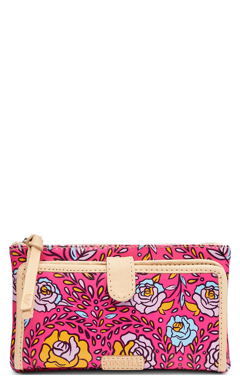 Consuela Molly Pink Floral Print Slim Wallet - Image 1