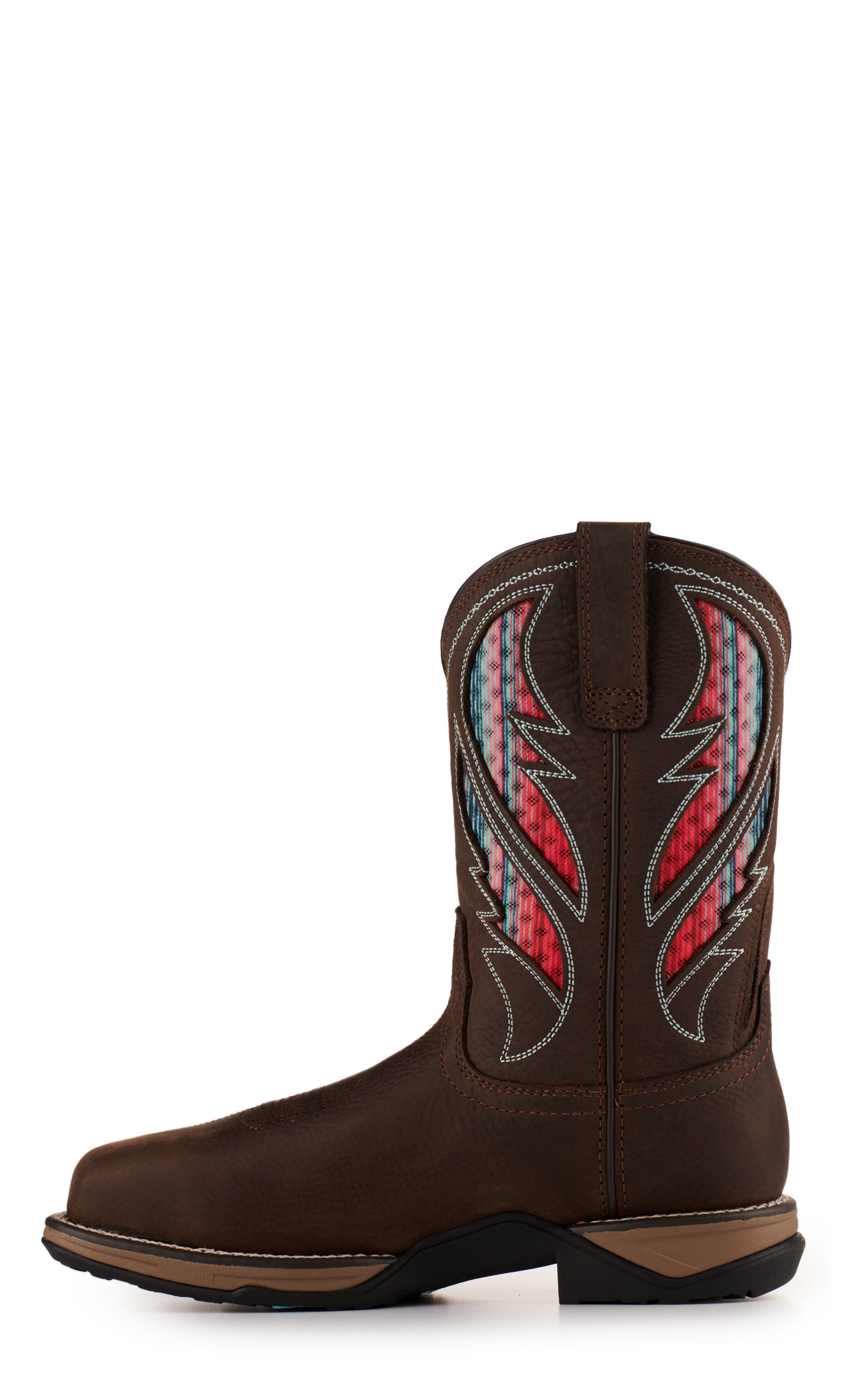 Ariat Women's Anthem Dark Chocolate with Serape VentTEK Waterproof Wide Square Composite Toe Work Boot - Image 1