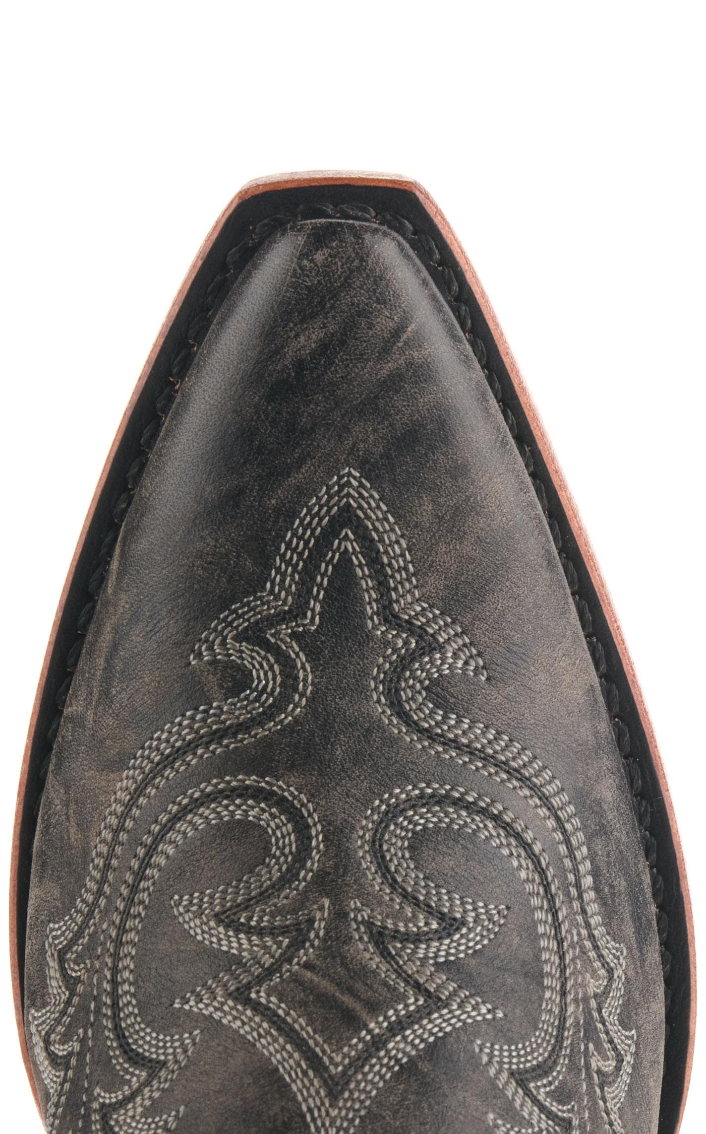 Durango Women's Crush Distressed Graphite Snip Toe Tall Cowboy Boots - Image 1