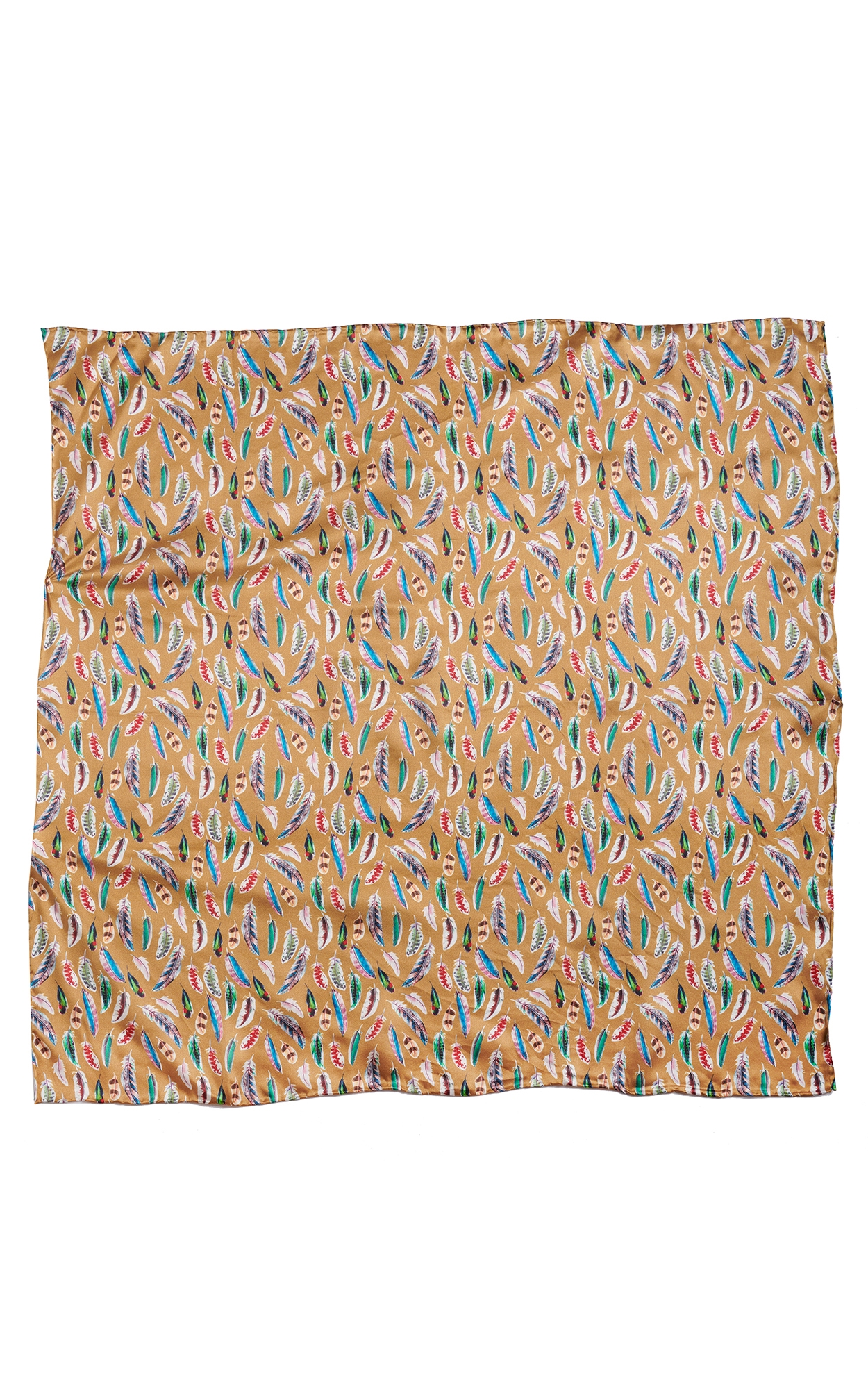 M&F Gold Feather Wild Rags Scarf - Image 1