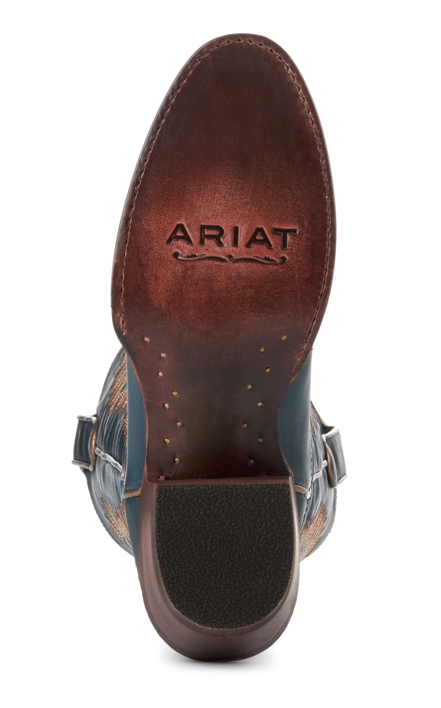 Ariat Women's Belle Navy StretchFit Round Toe Tall Cowboy Boots - Image 1