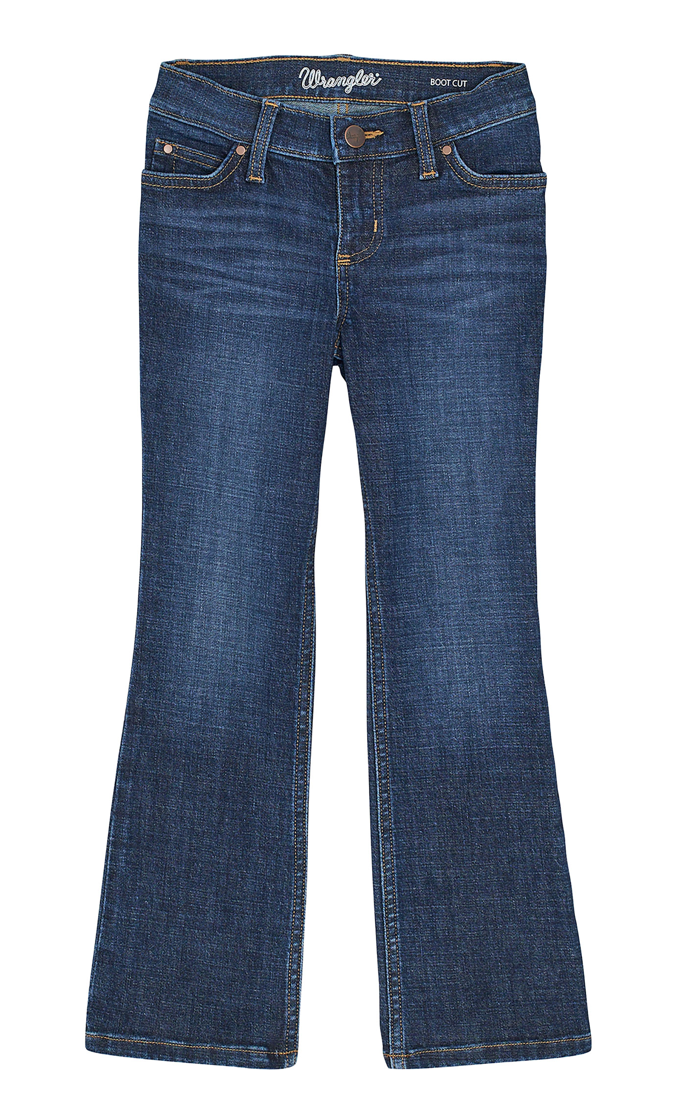 Wrangler Retro Girl's Dark Wash Bootcut Jeans - Image 1