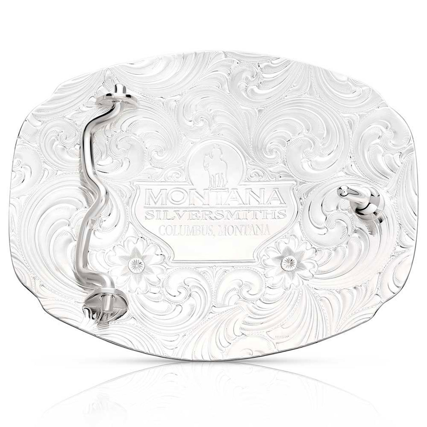 Montana Silversmiths Silver Nature's Valor Buck & Doe Belt Buckle - Image 2