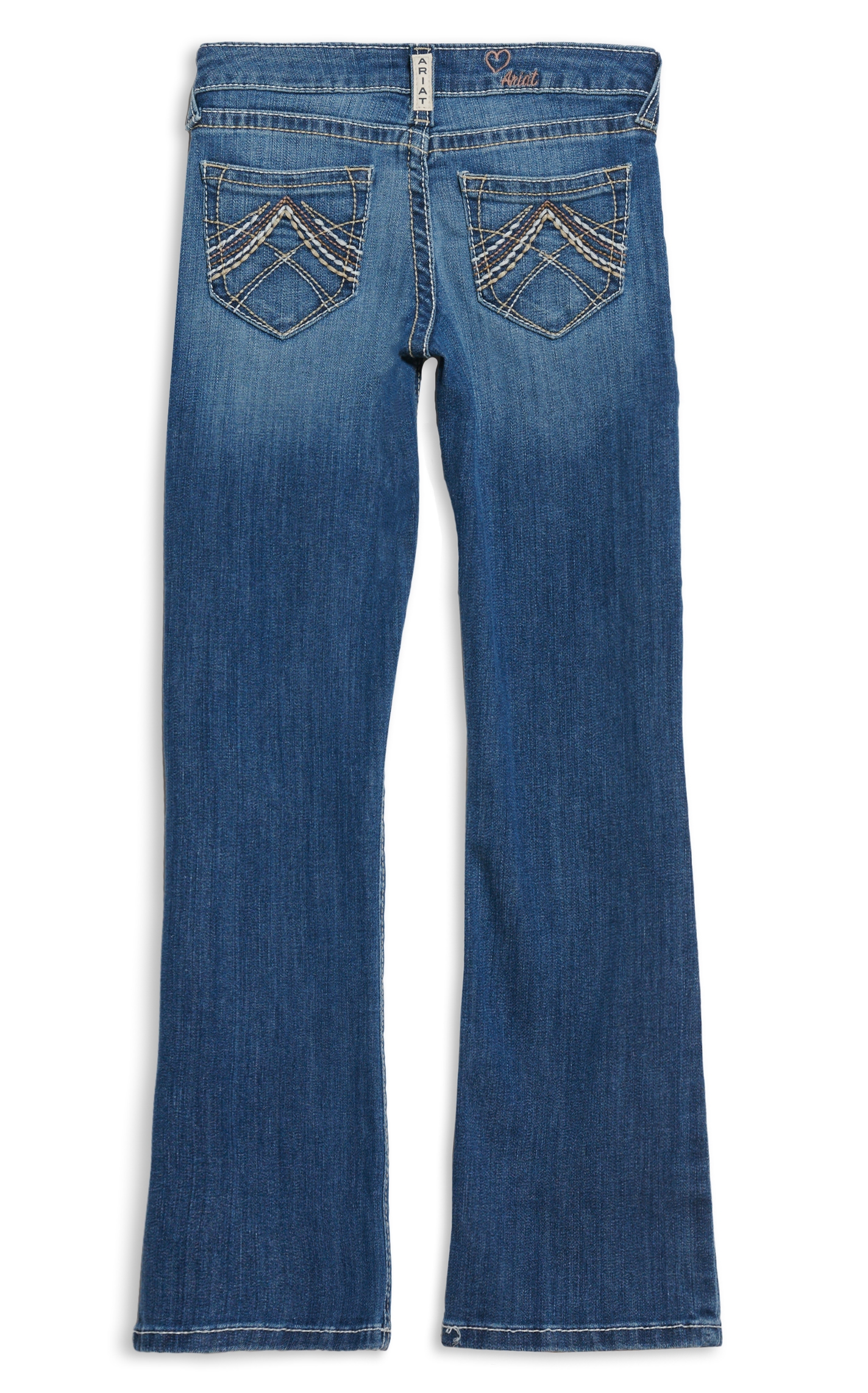 Ariat Girls' REAL Eleanor Whipstitch Boot Cut Jeans - Image 1