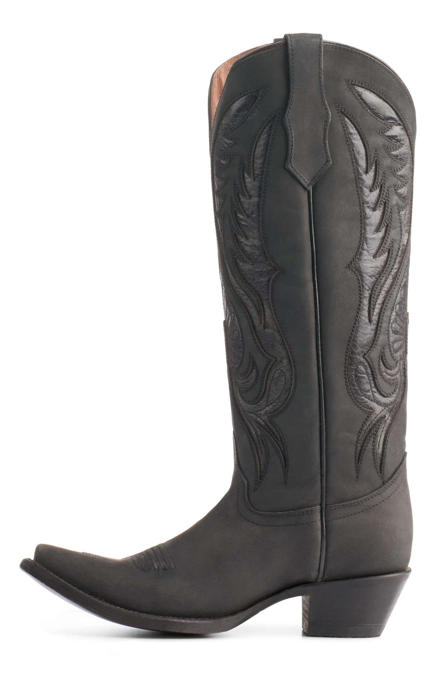 Circle G by Corral Women's Black with Inlays Snip Toe Cowboy Boots - Image 1