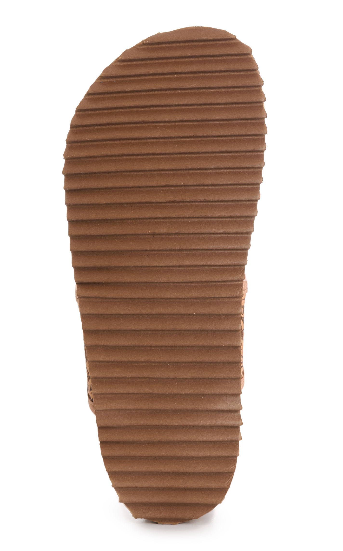 Very G Women’s Brown and Tan Danni Embossed Faux Leather Slip On Sandals - Image 1