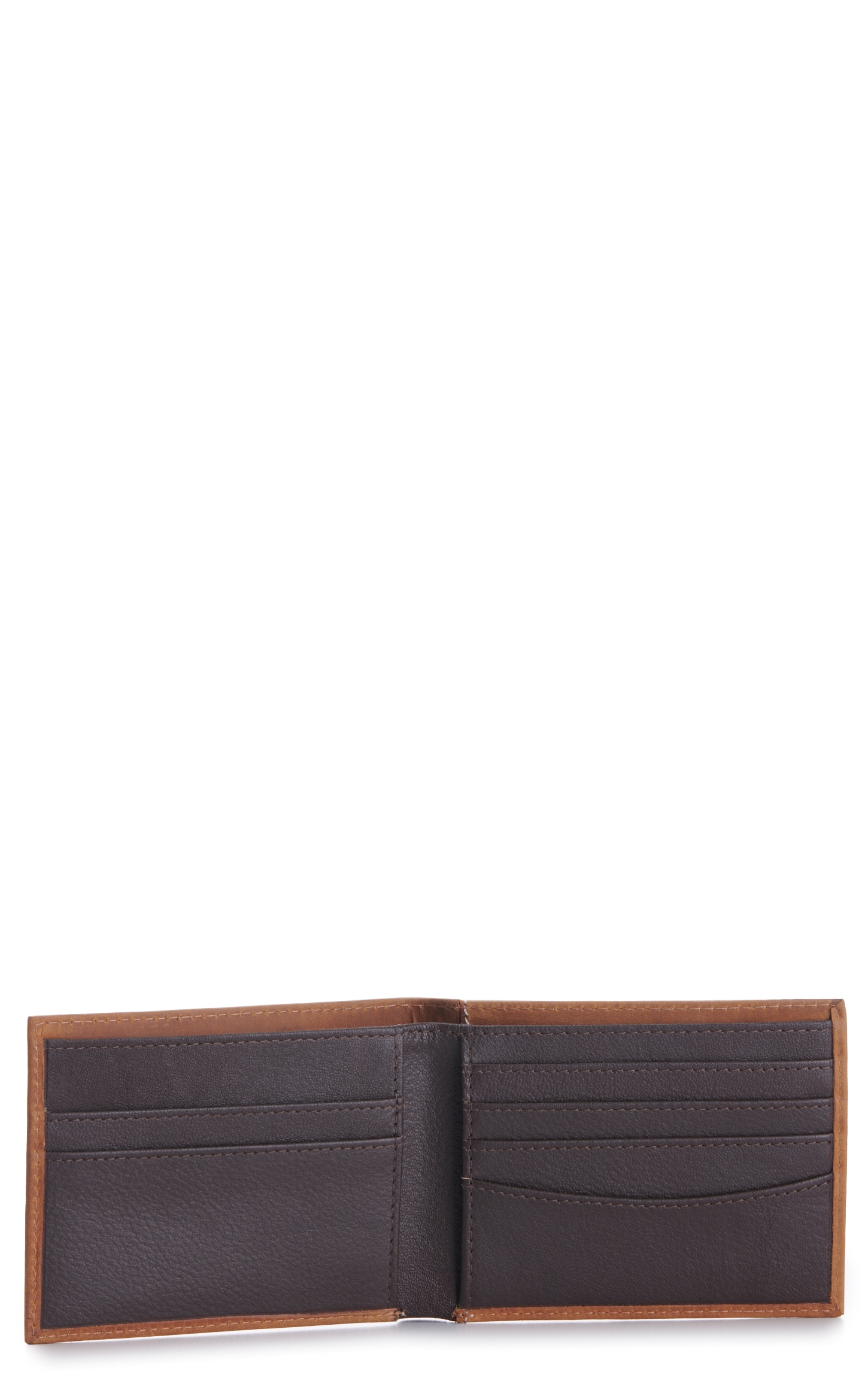 Ariat Men's Tan with Flag Patch Bifold Wallet - Image 1