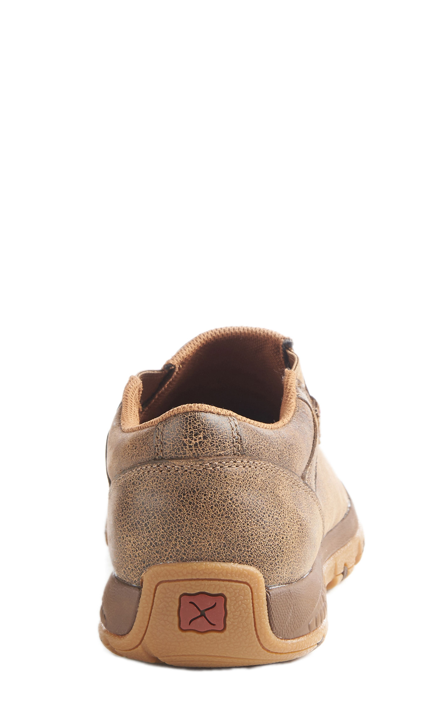 Twisted X Men's Bomber Brown CellStretch Slip-On Driving Moc Casual Shoes - Image 1