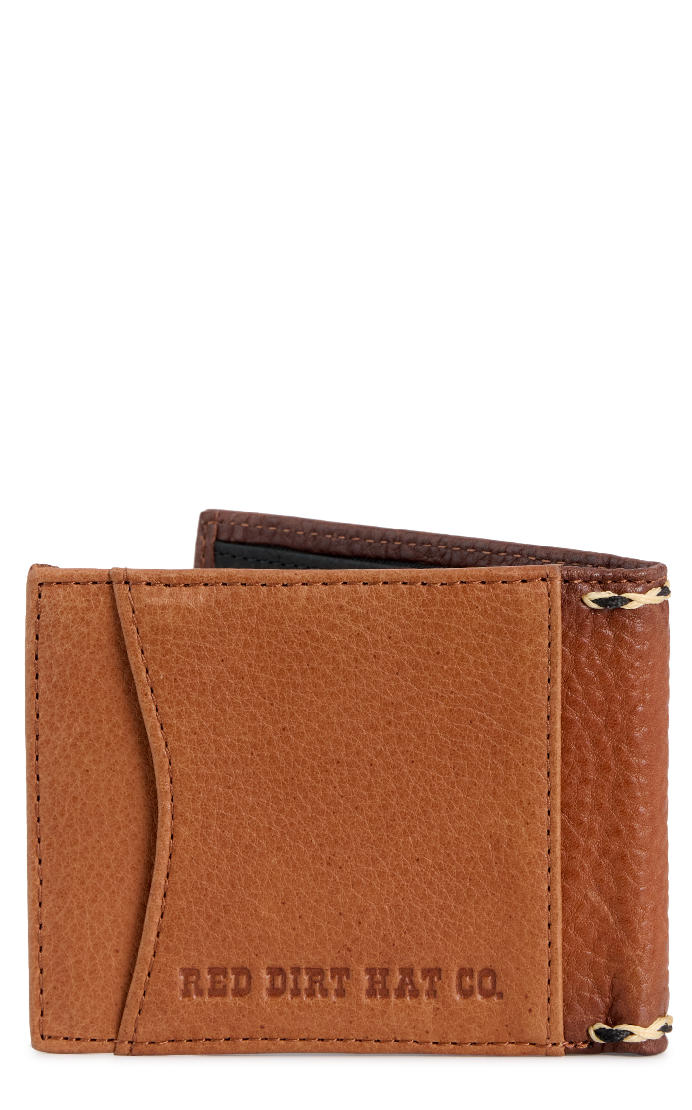 Red Dirt Hat Co. Coffee & Chocolate Buffalo Bi-Fold Wallet - Image 1